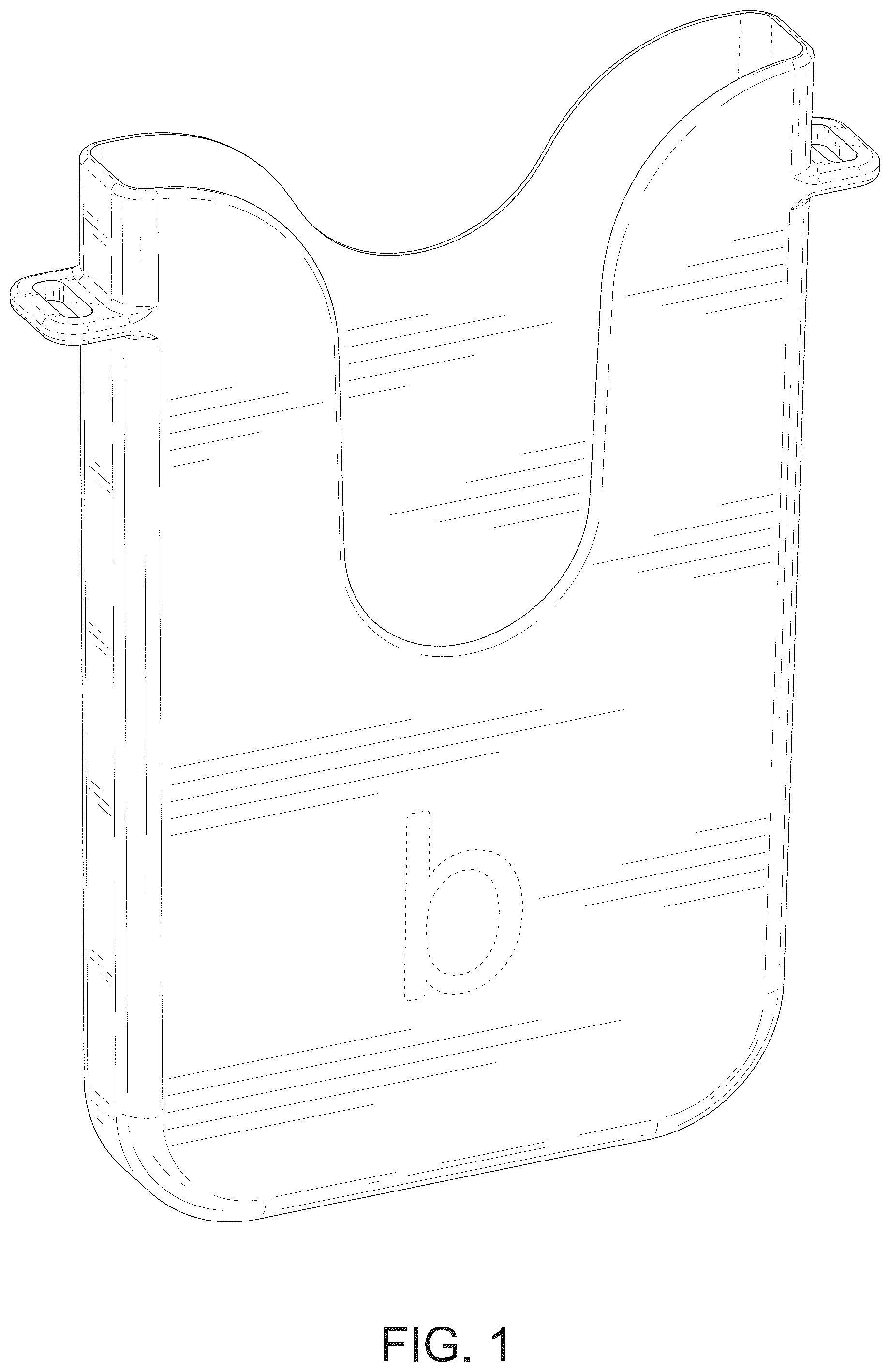 Patent USD1124640 Figure 1 – Phone bag