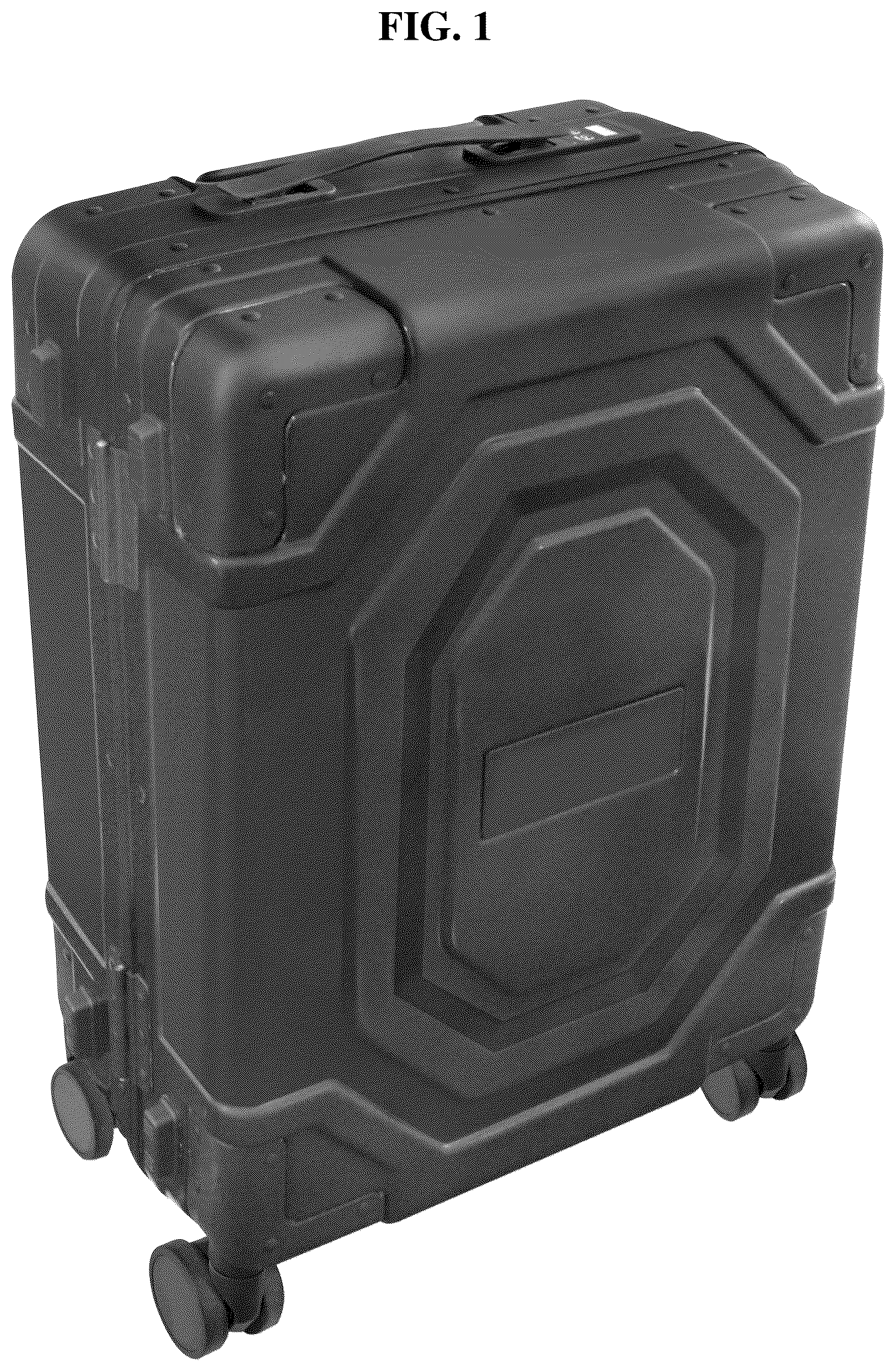 Patent USD1124651 Figure 1 – Suitcase