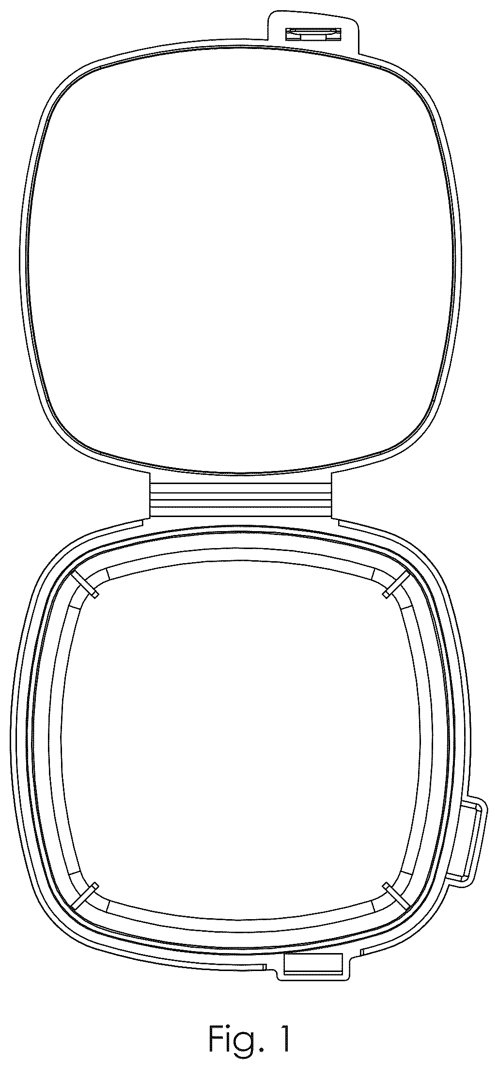 Patent USD1124652 Figure 1 – Child-resistant storage case