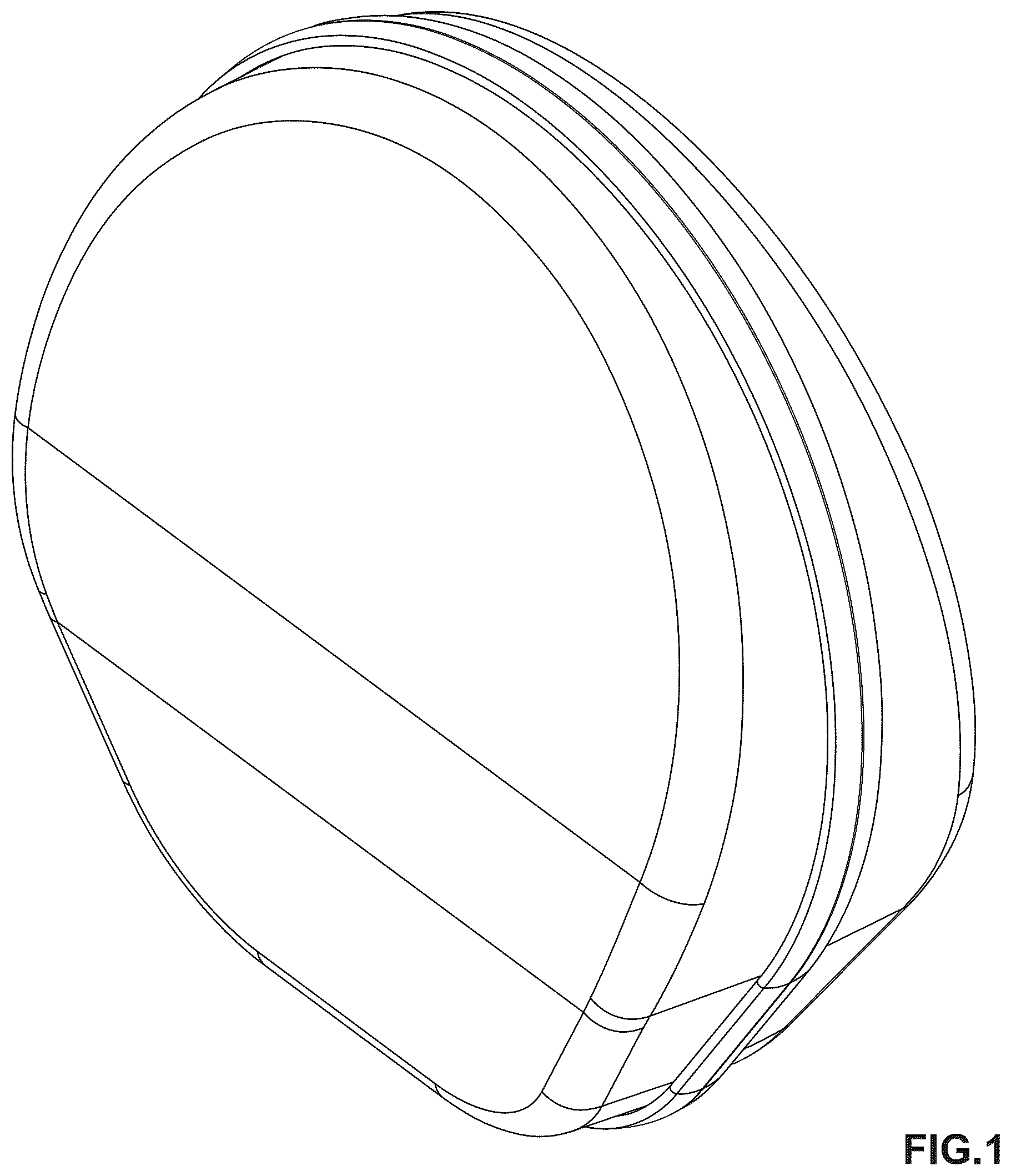 Patent USD1124654 — Case for headphones — Figure 1