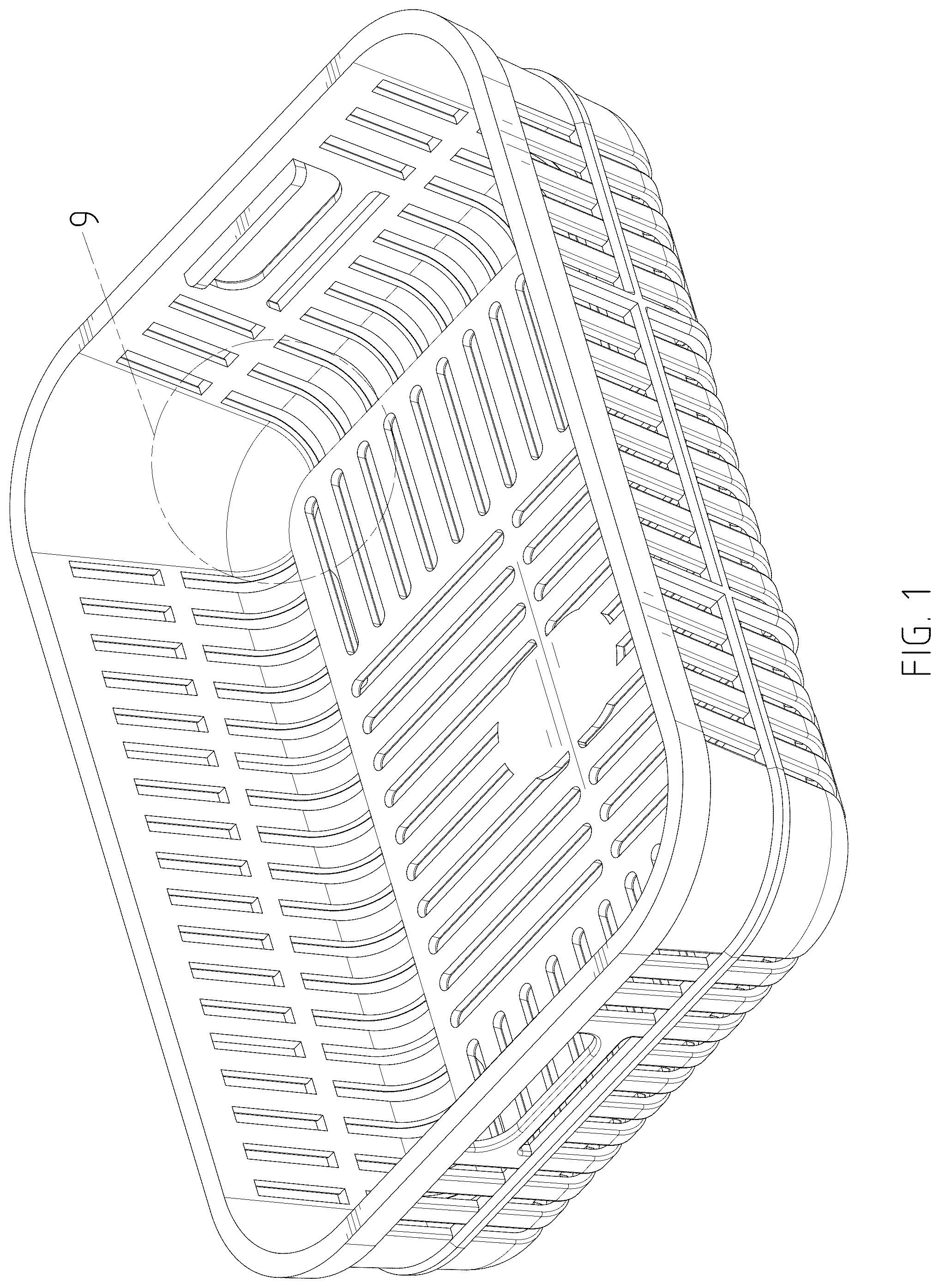 Patent USD1124658 Figure 1 – Drain basket