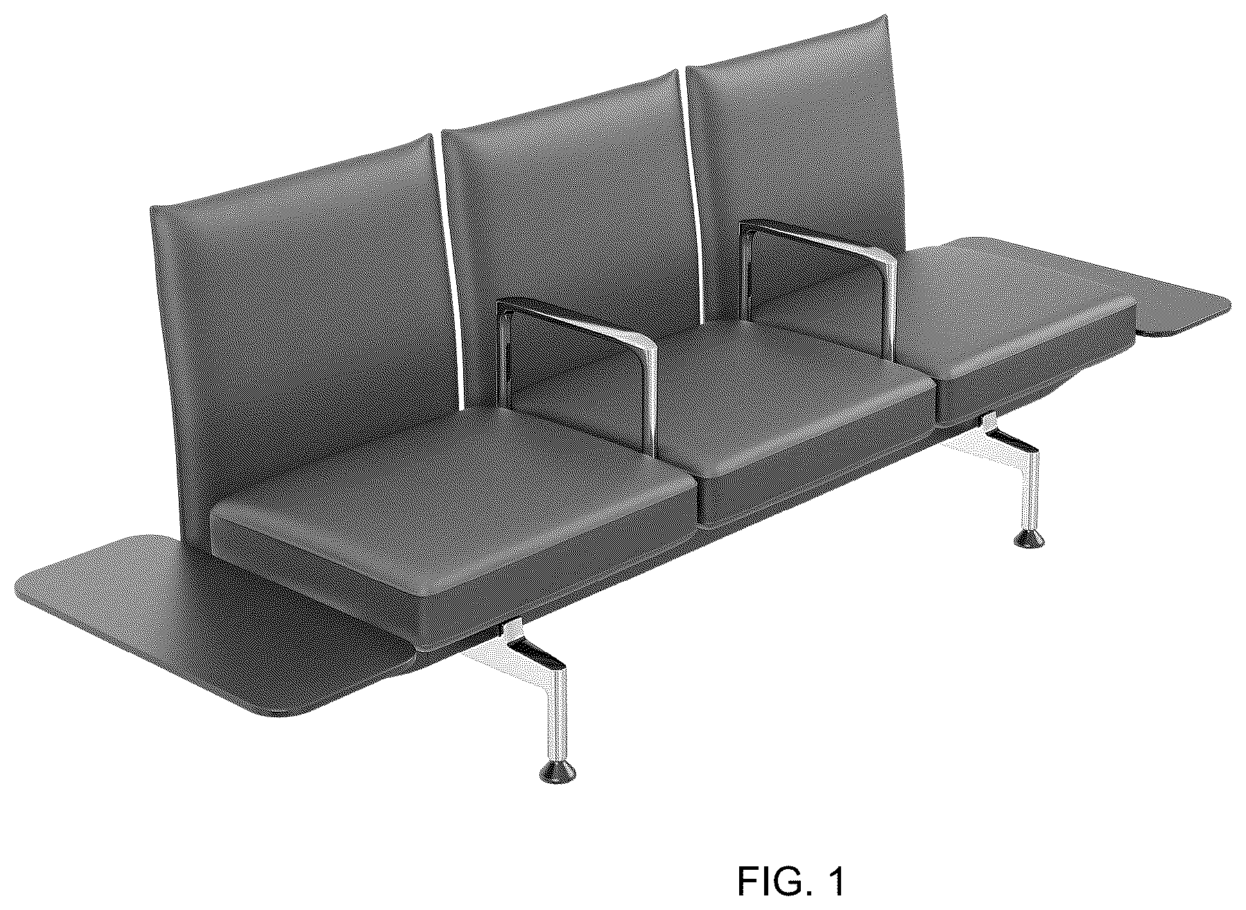 Patent USD1124681 Figure 1 – Sofa
