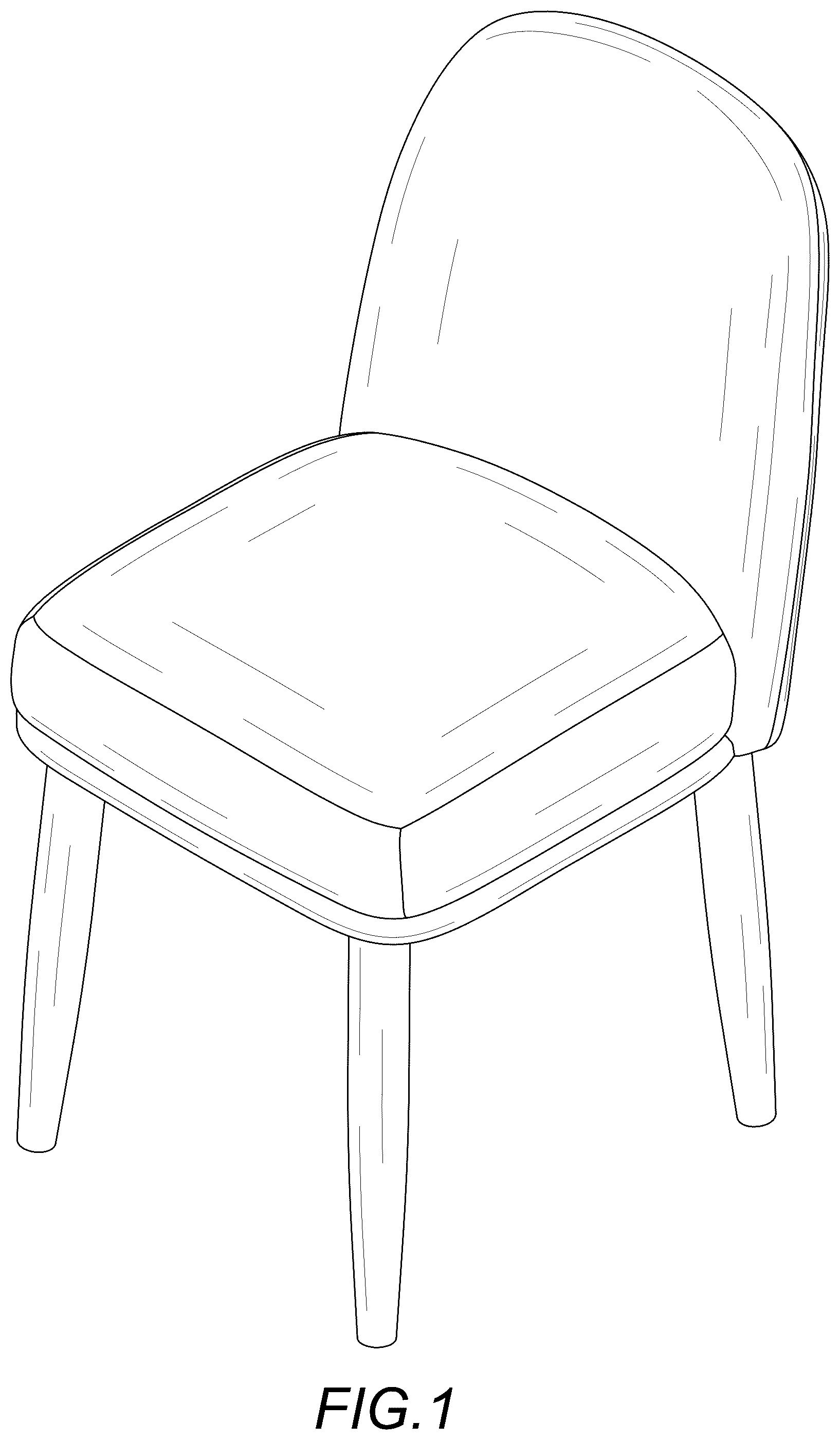 Patent USD1124692 Figure 1 – Chair