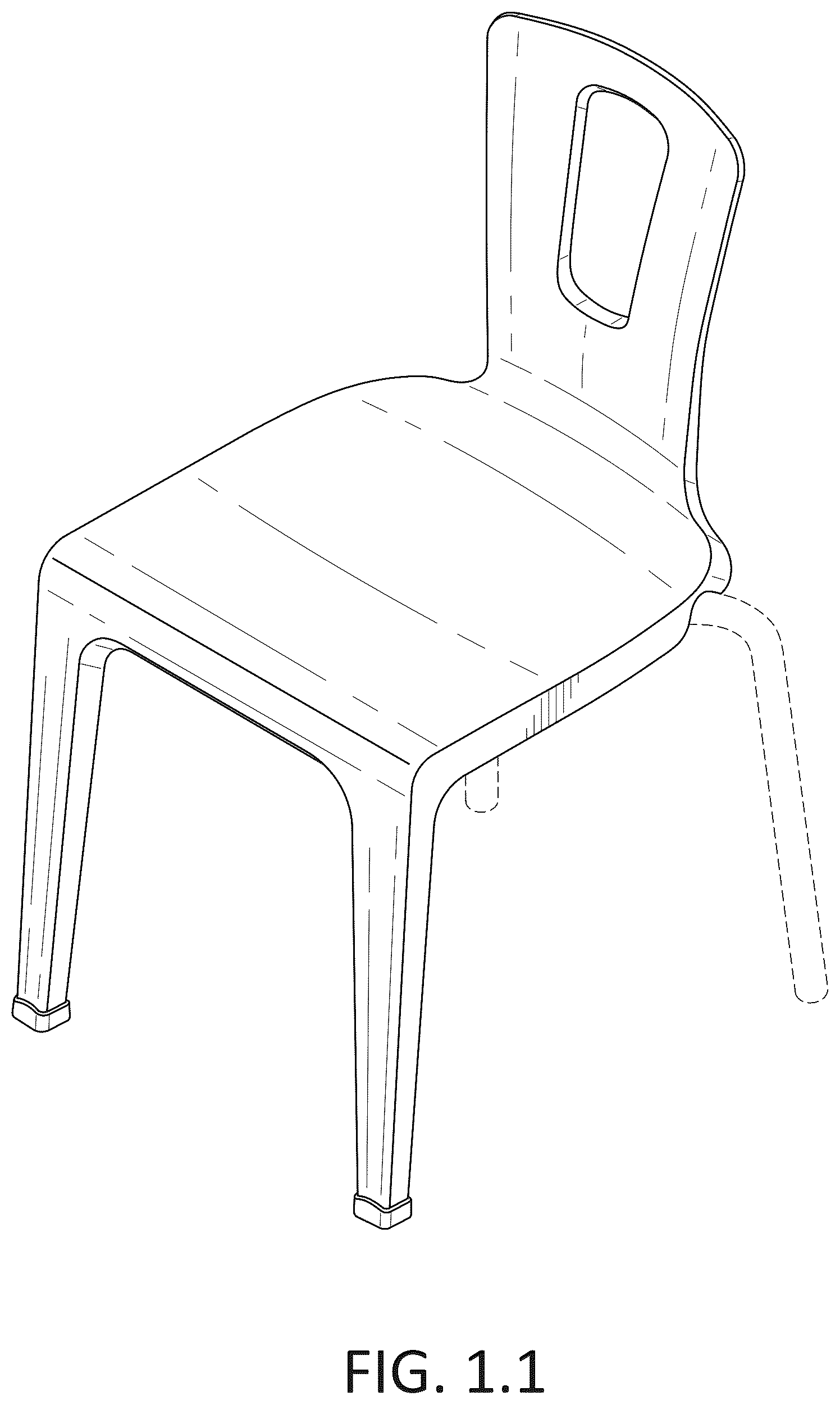Patent USD1124694 — Chair — Figure 1
