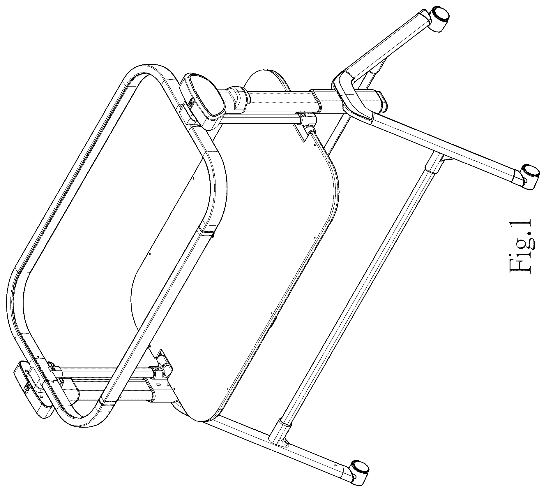 Patent USD1124698 — Baby rocking bassinet — Figure 1