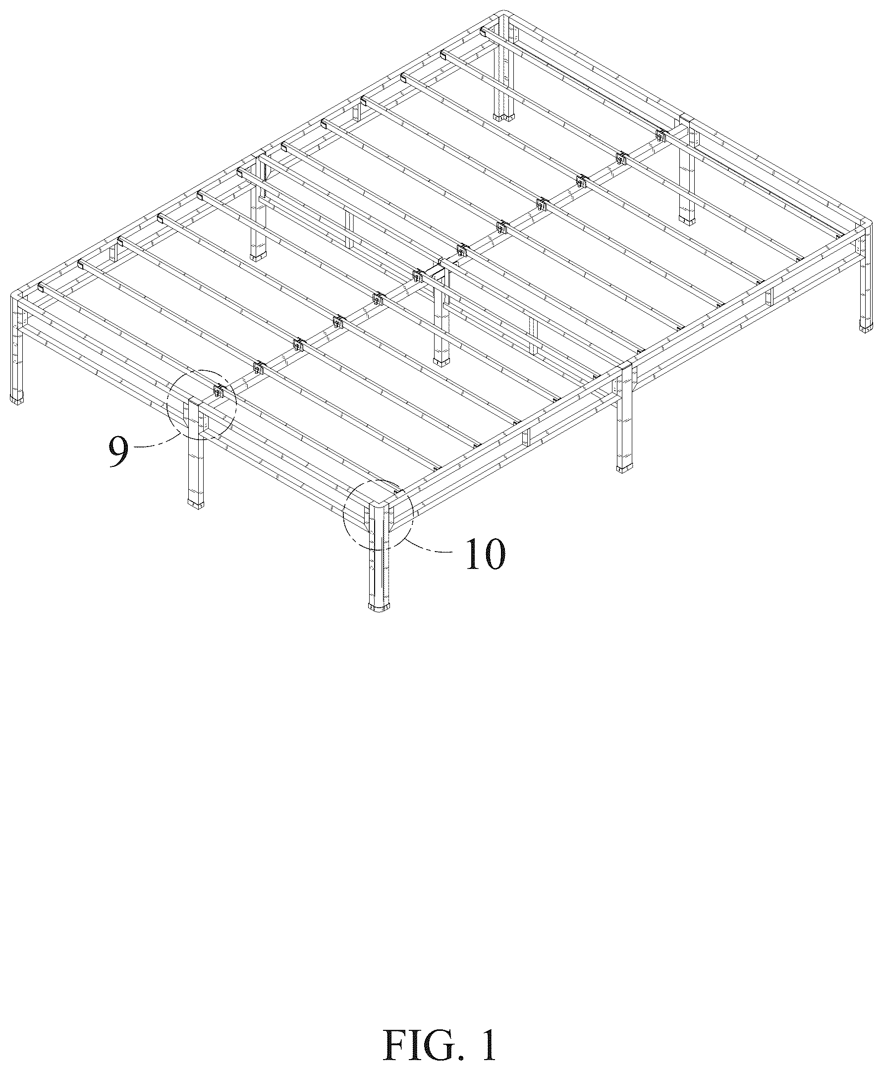 Patent USD1124700 — Metal bed — Figure 1