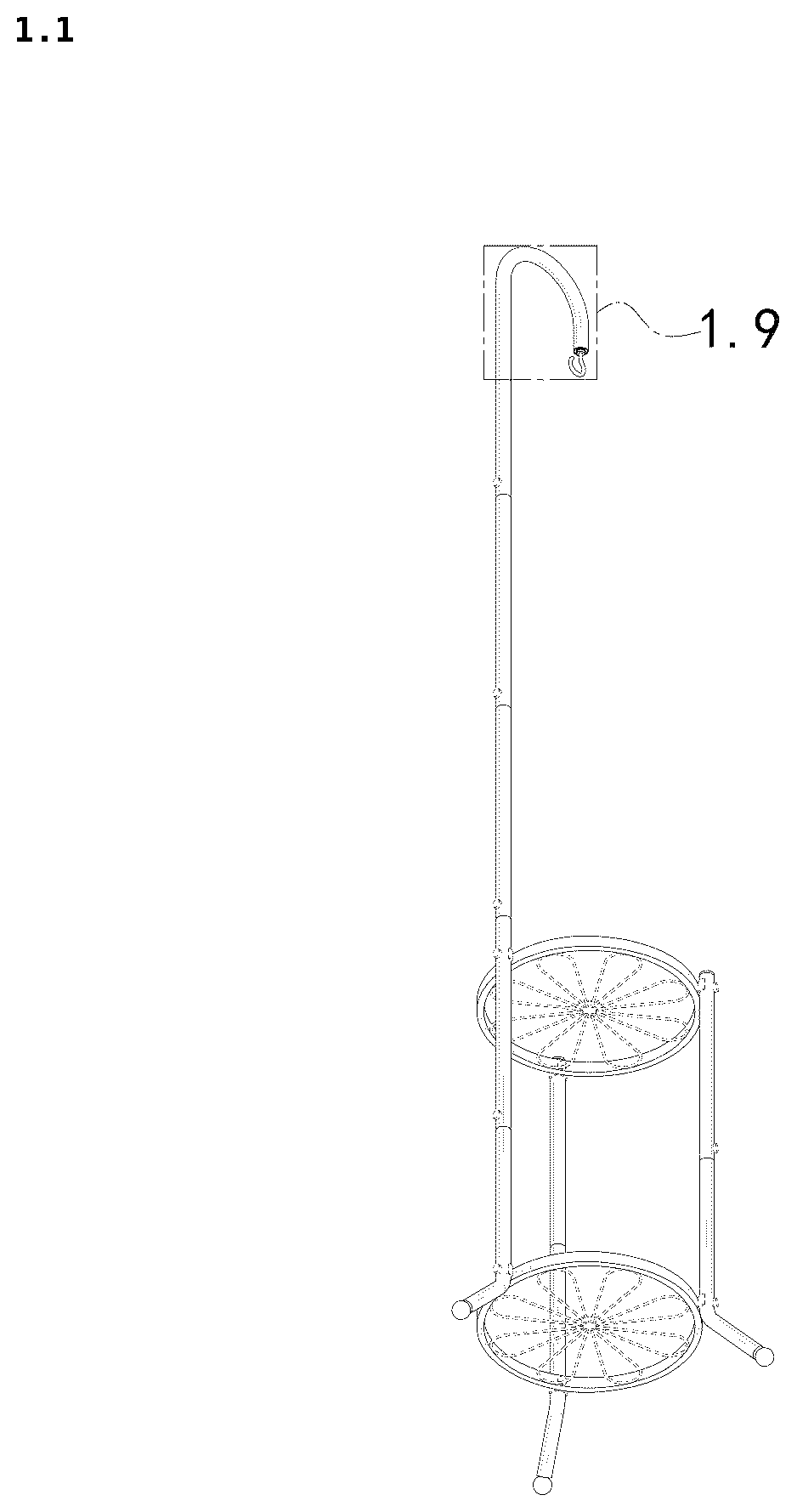 Patent USD1124702 — Flower stand — Figure 1