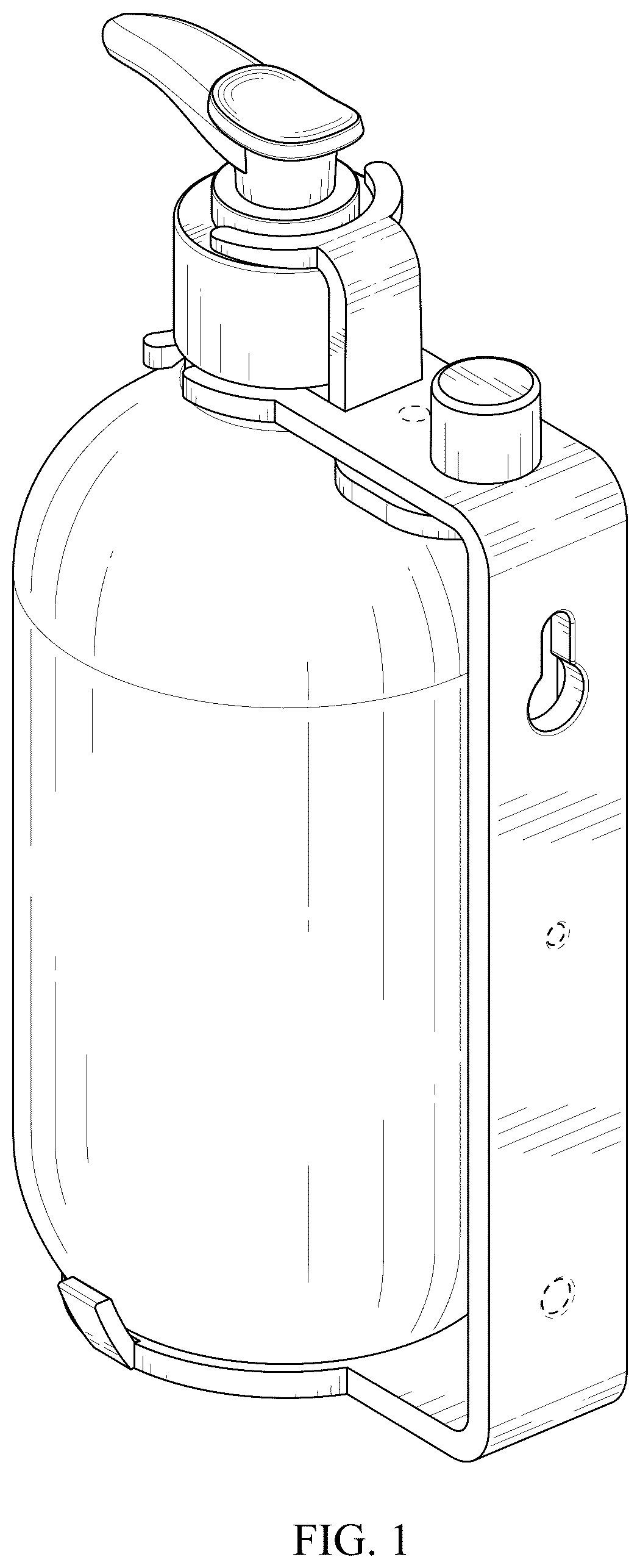 Patent USD1124706 — Wall mounted soap dispenser — Figure 1