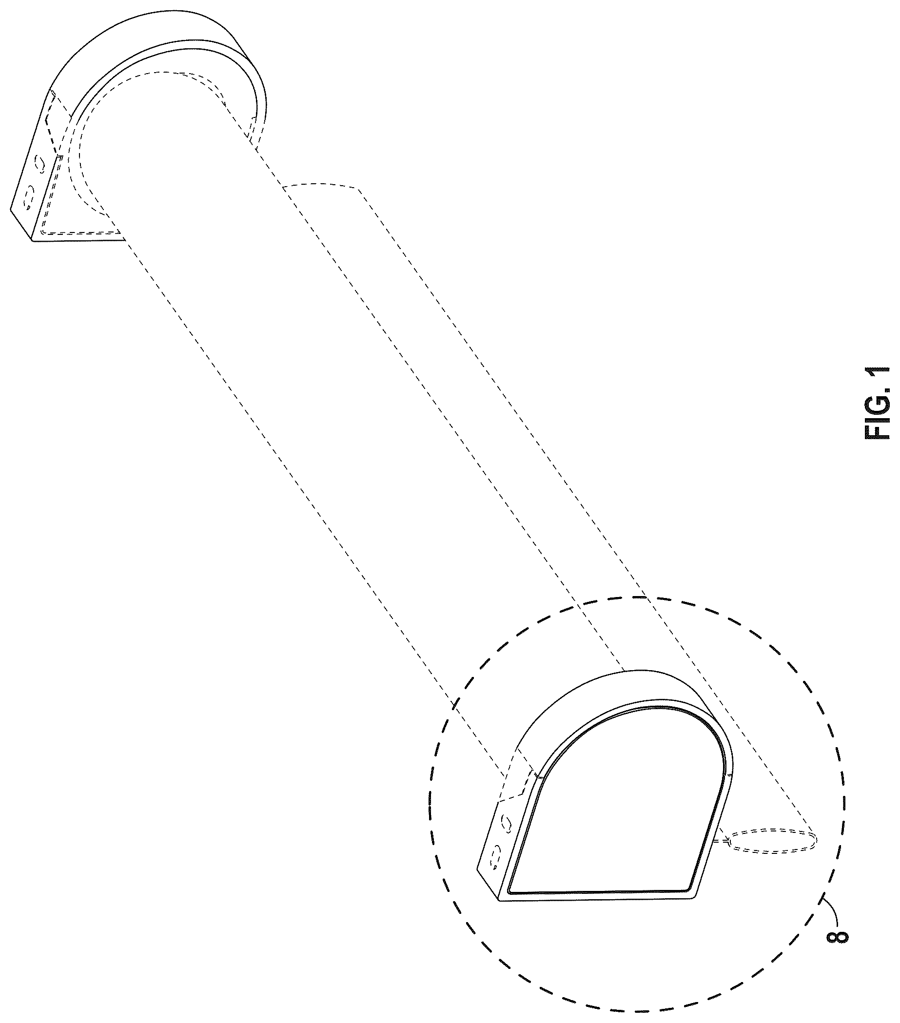 Patent USD1124708 — Bracket set for a window treatment — Figure 1