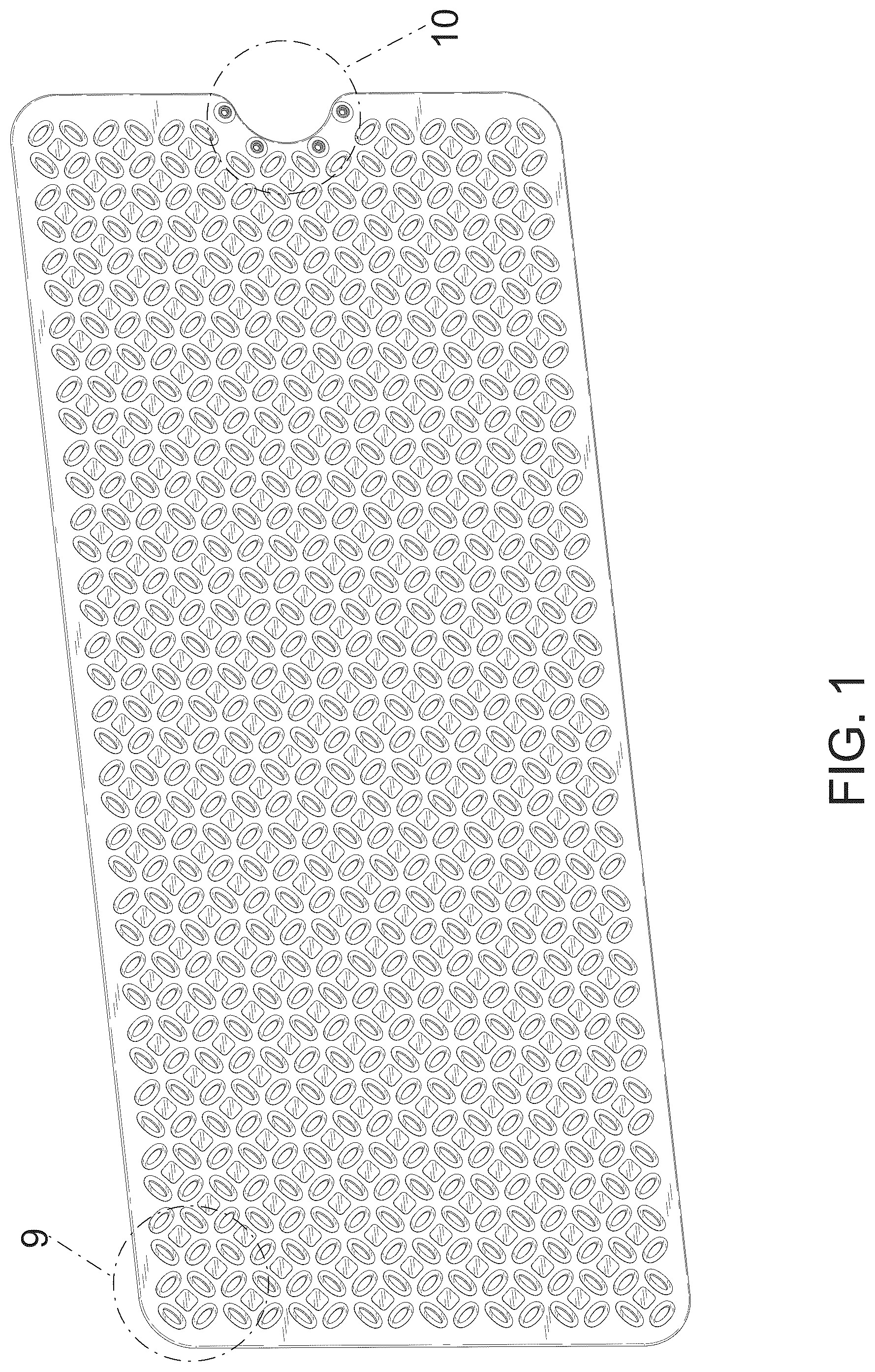 Patent USD1124710 — Long hollow non-slip mat — Figure 1