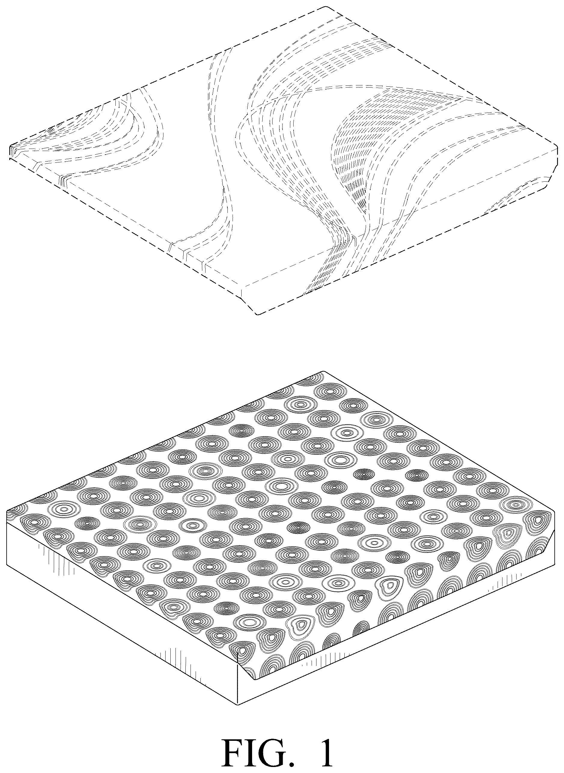 Patent USD1124711 — Mattress cover including an inner panel — Figure 1