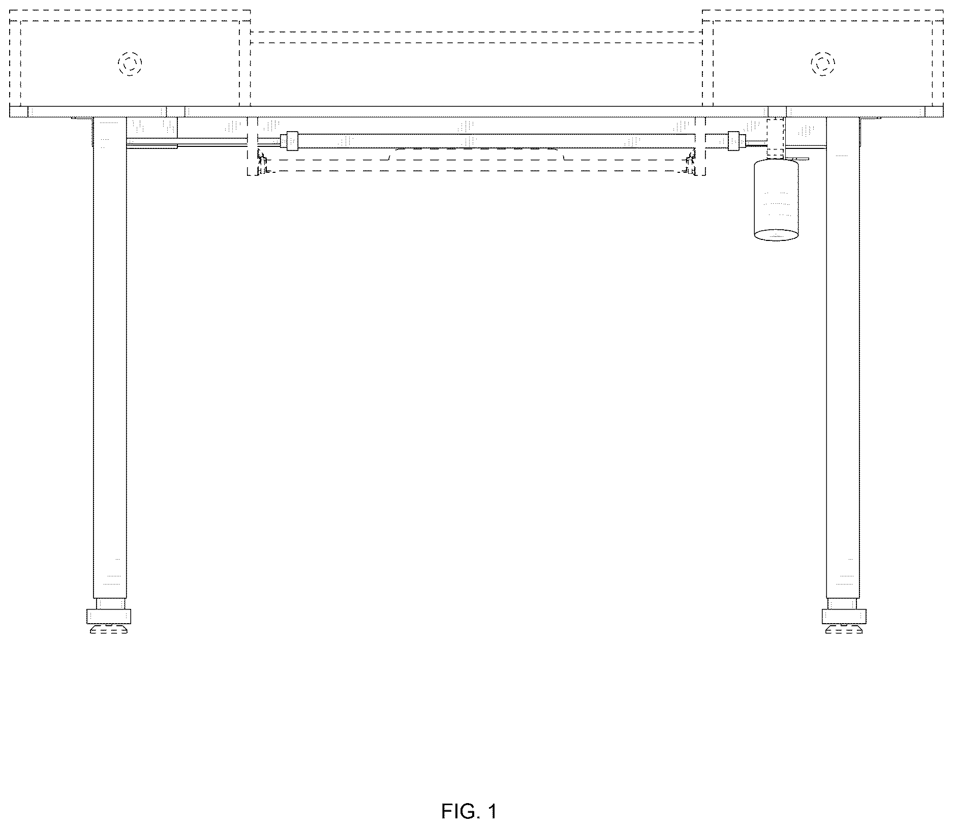 Patent USD1124720 — Height-adjustable desk — Figure 1