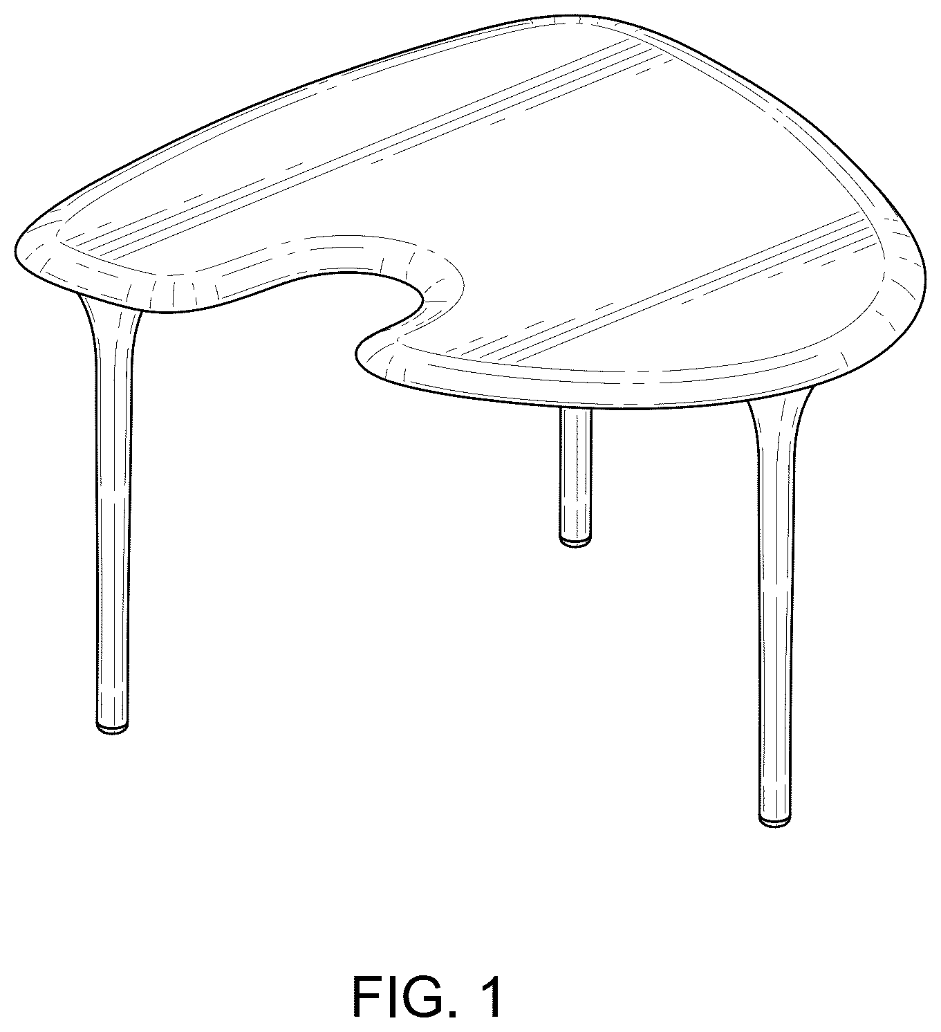 Patent USD1124730 — Table — Figure 1