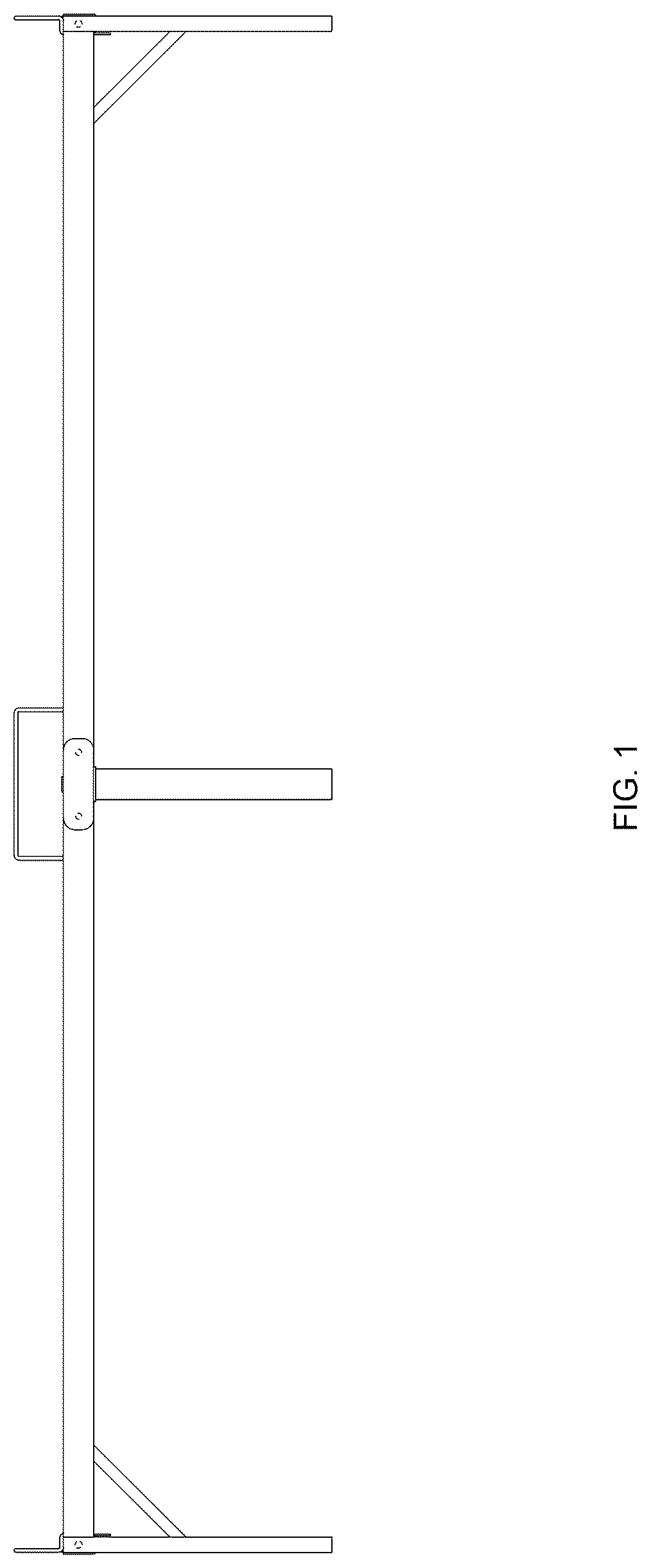 Patent USD1124739 — Steel frame platform bed — Figure 1