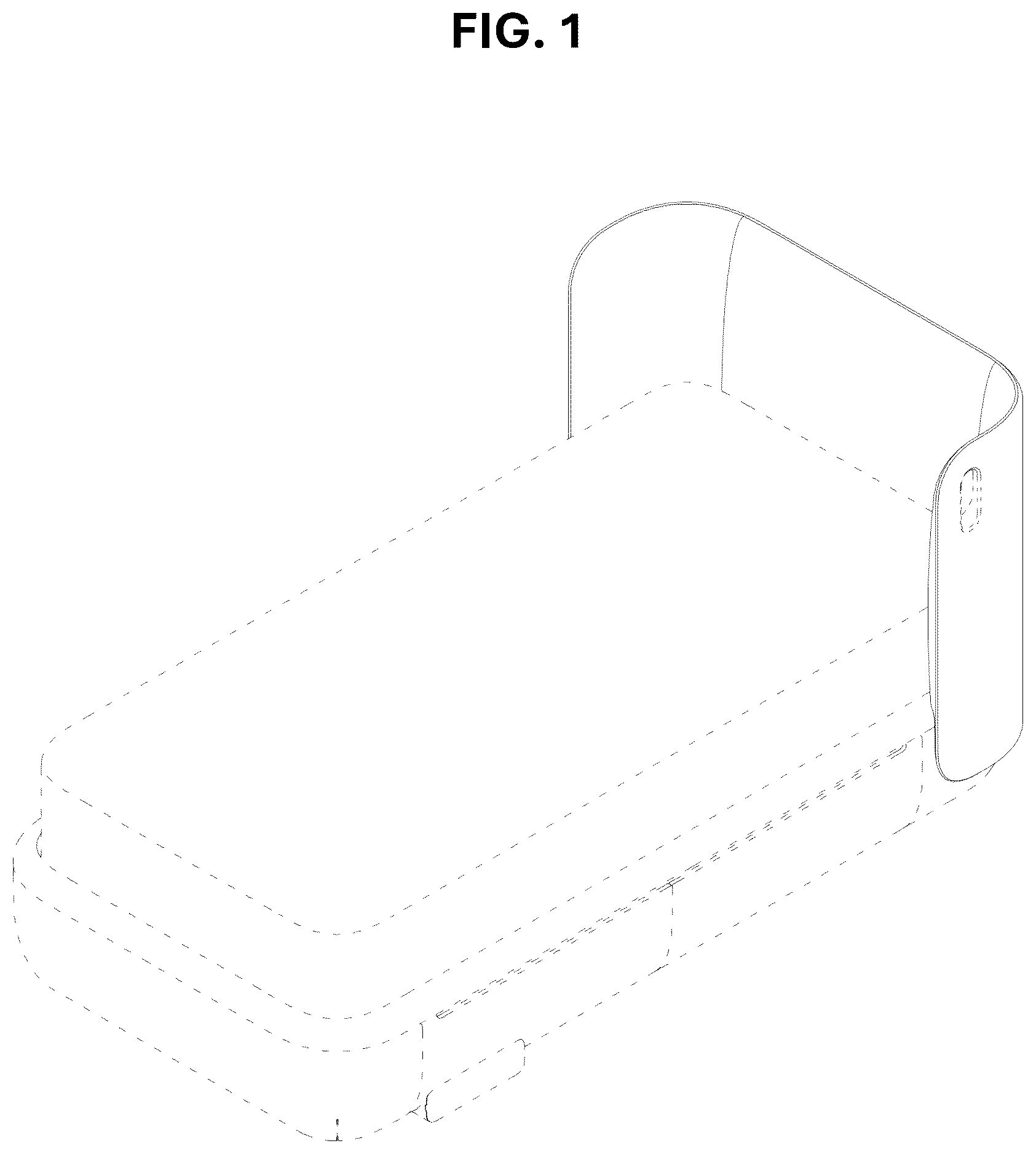 Patent USD1124741 — Motion bed combined with a spinal warmer — Figure 1