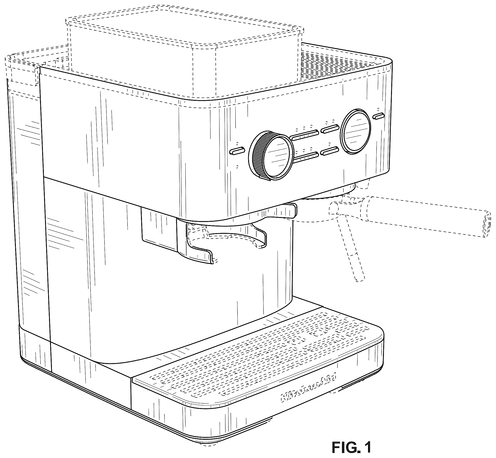 Patent USD1124745 — Espresso machine — Figure 1