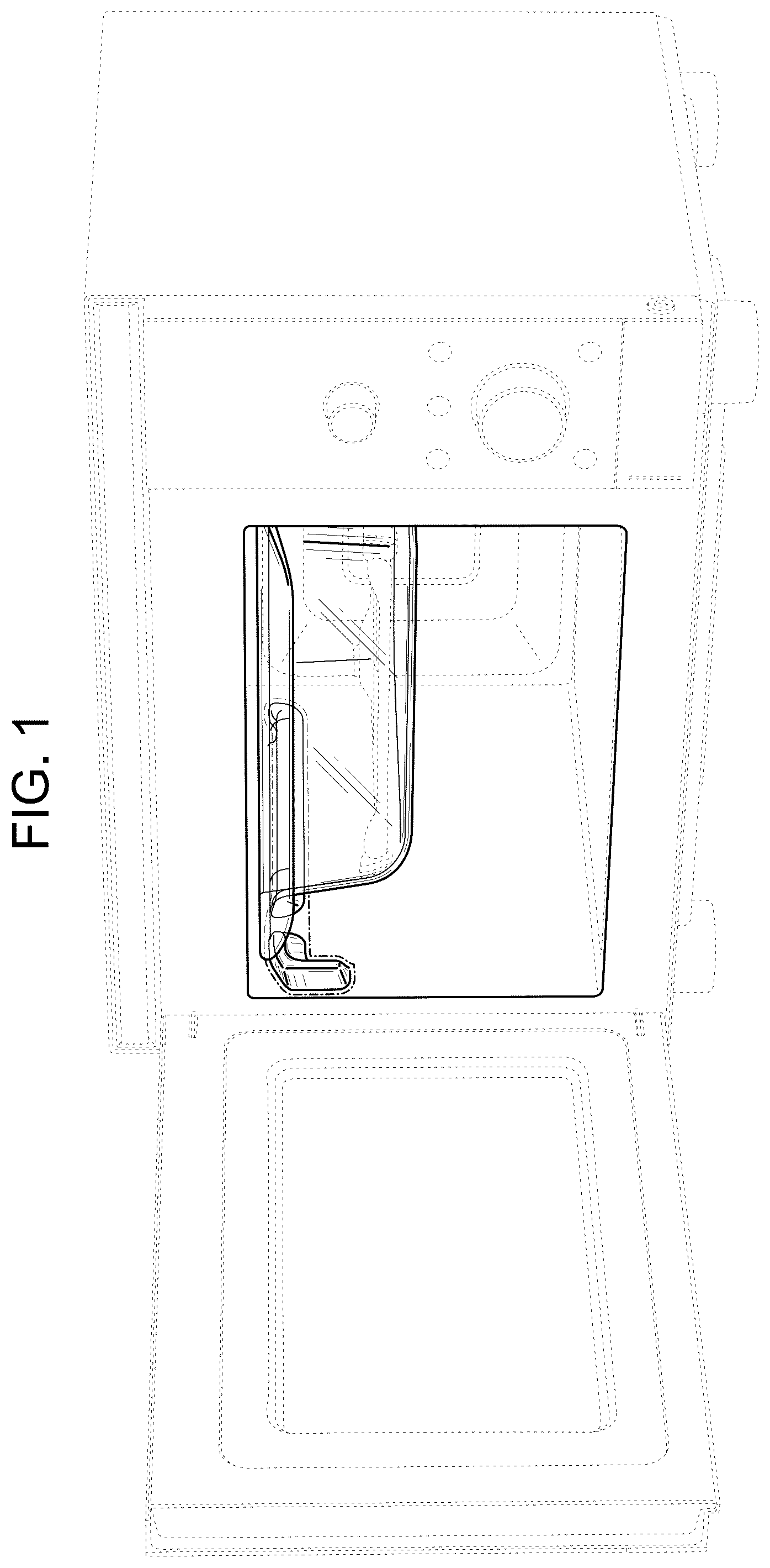 Patent USD1124752 — Microwave with air fryer or portion thereof — Figure 1