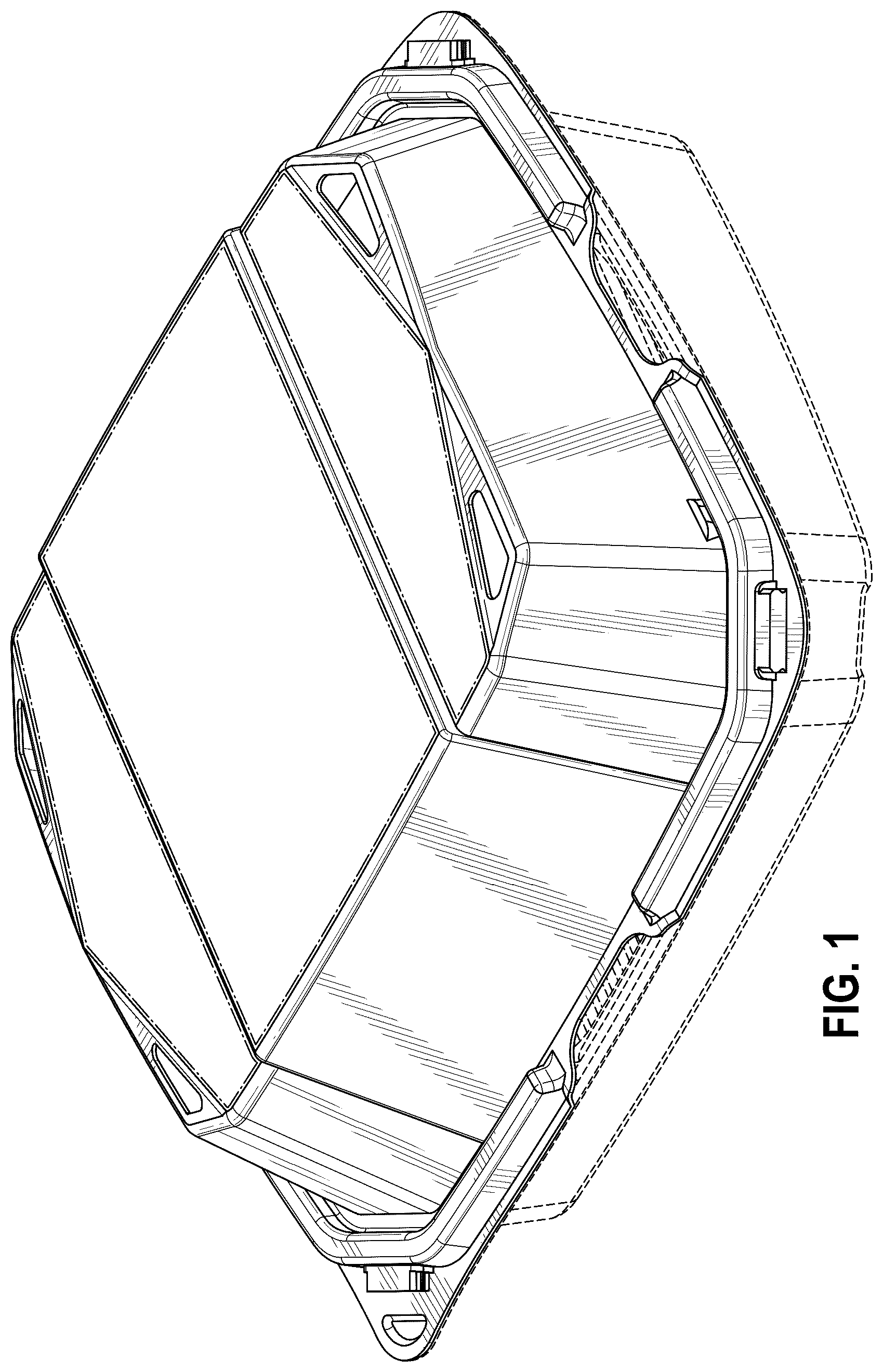 Patent USD1124759 Figure 1 – Vented container lid for a container