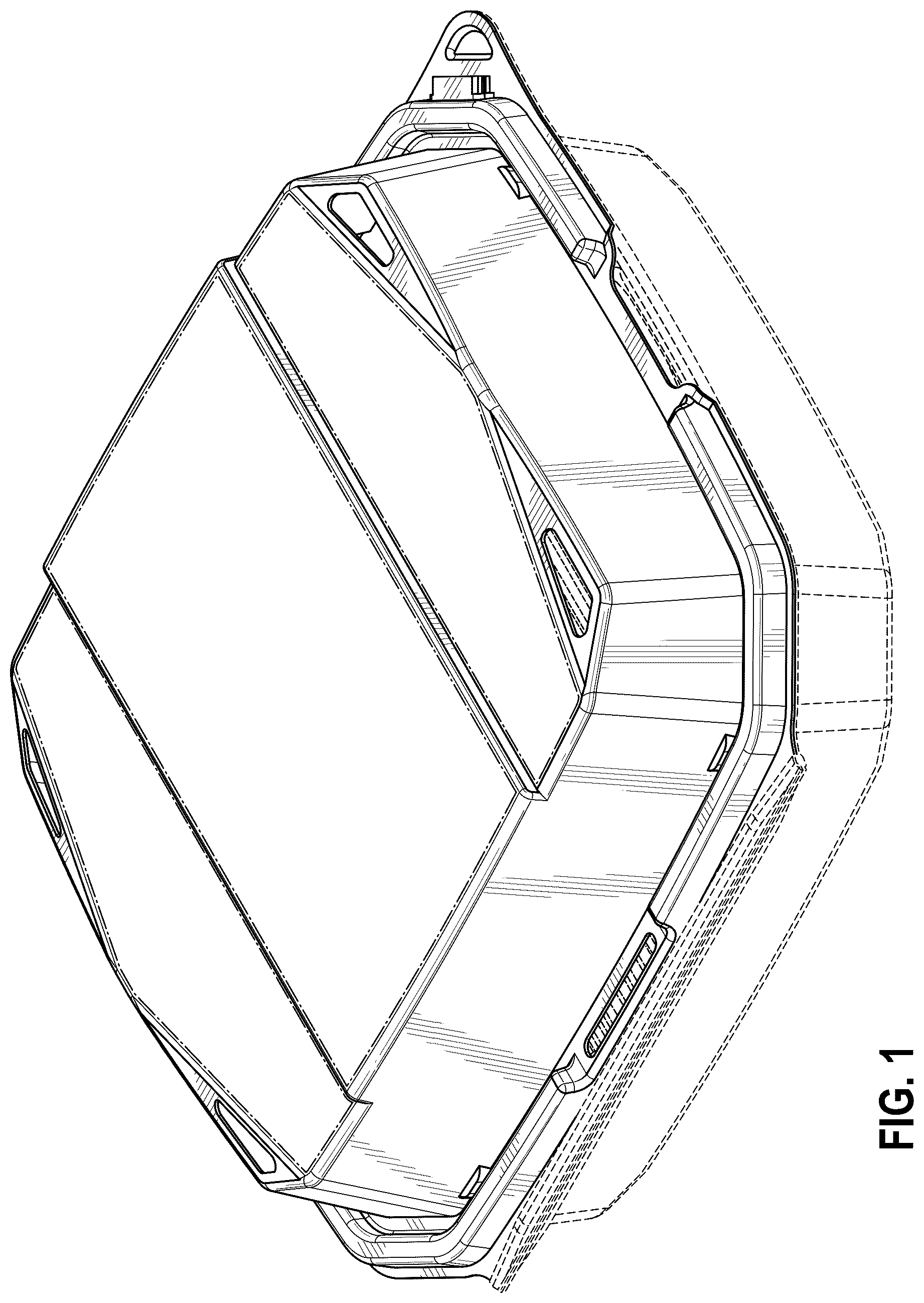 Patent USD1124760 — Vented container — Figure 1