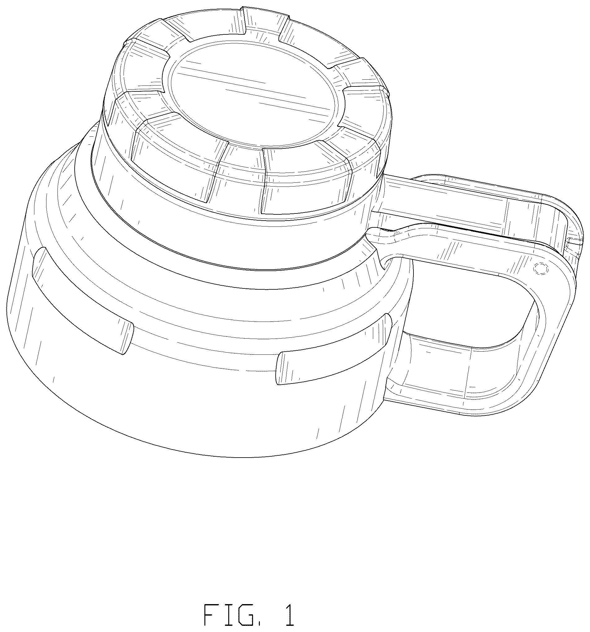 Patent USD1124761 Figure 1 – Cap for a beer barrel
