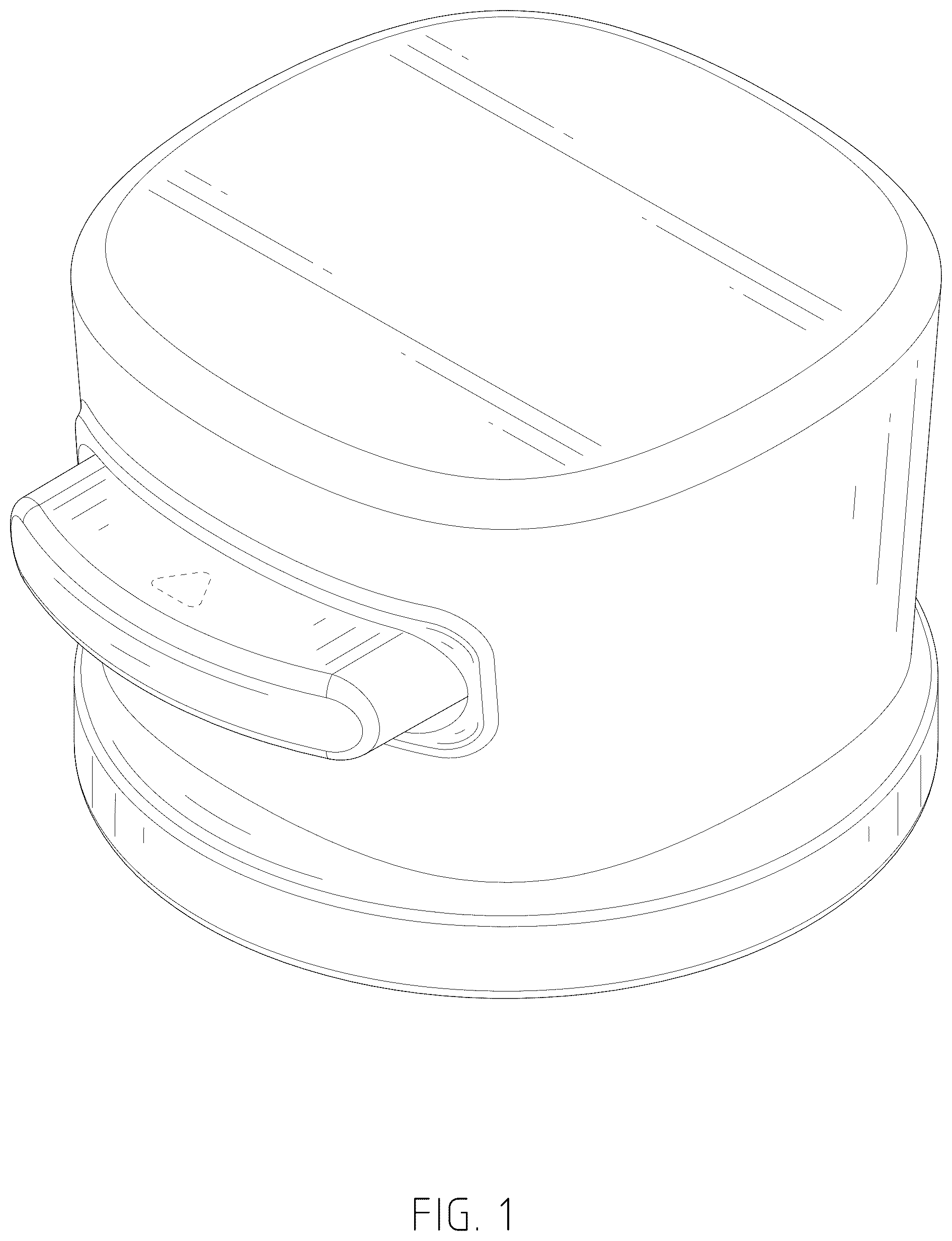 Patent USD1124764 Figure 1 – Cookware lid handle