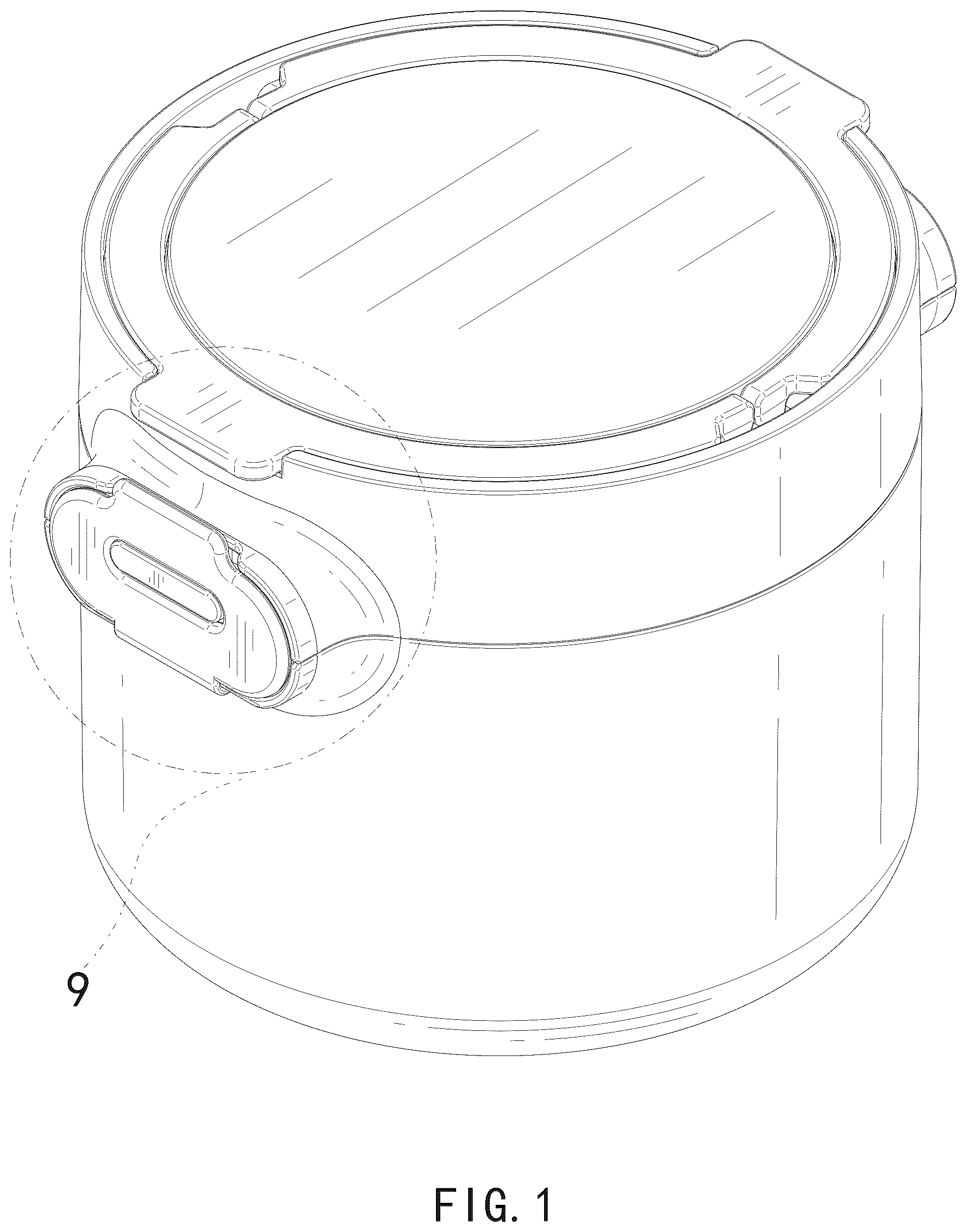 Patent USD1124790 Figure 1 – Lunch box