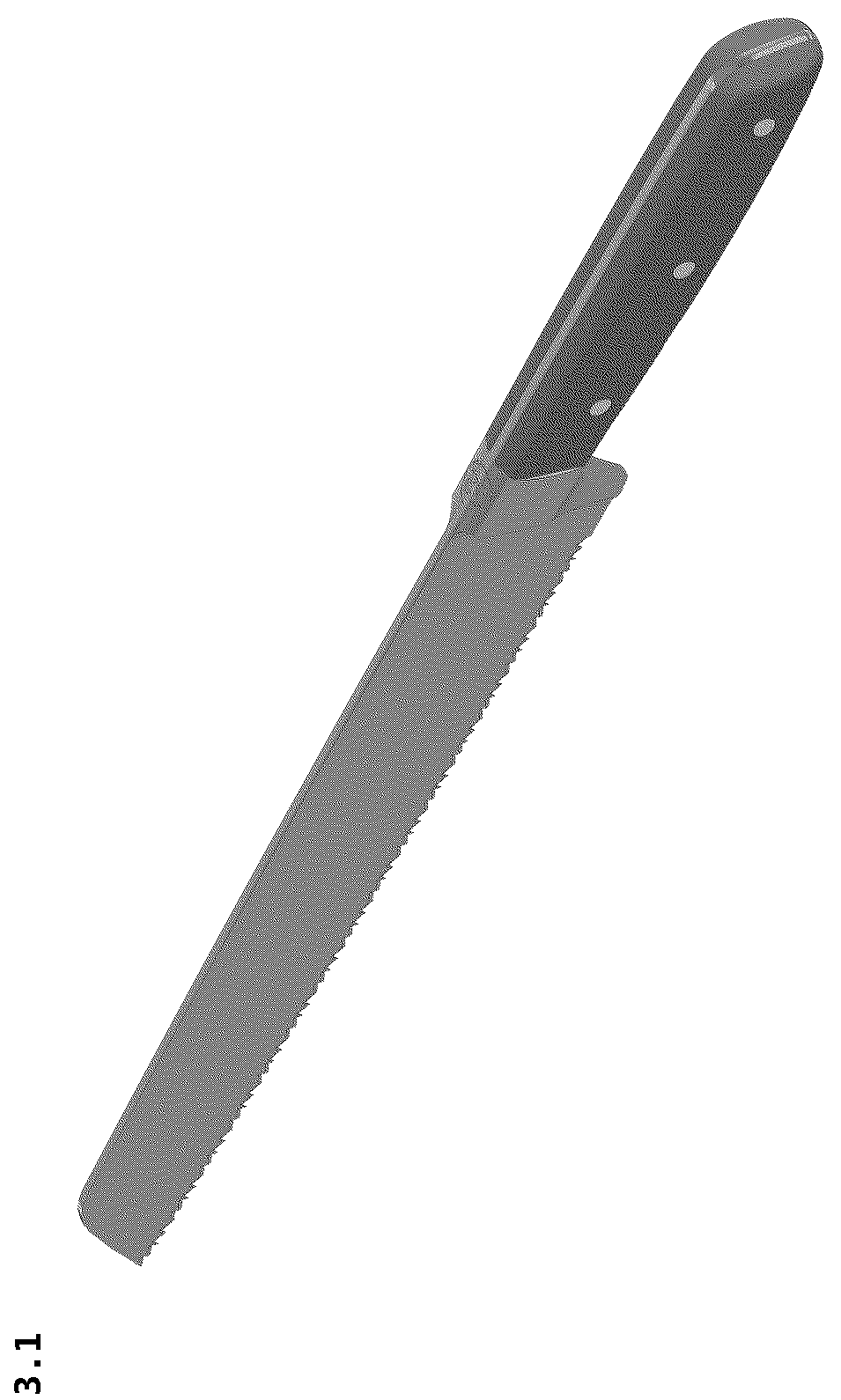Patent USD1124793 — Bread knife — Figure 1