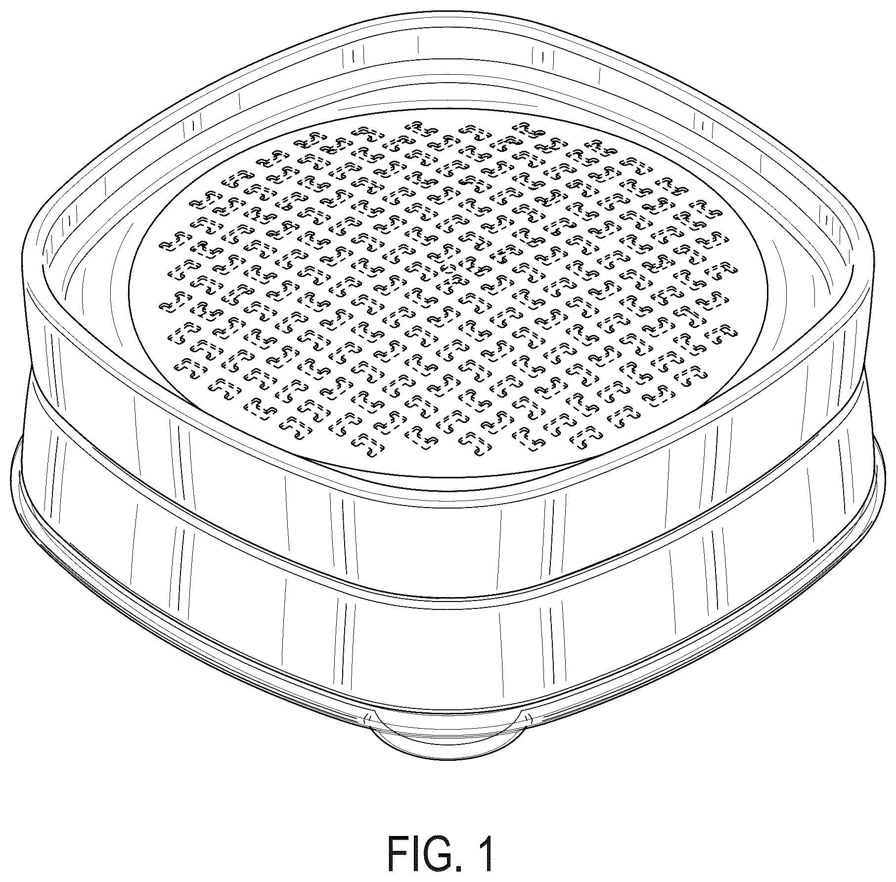 Patent USD1124796 Figure 1 – Food grater