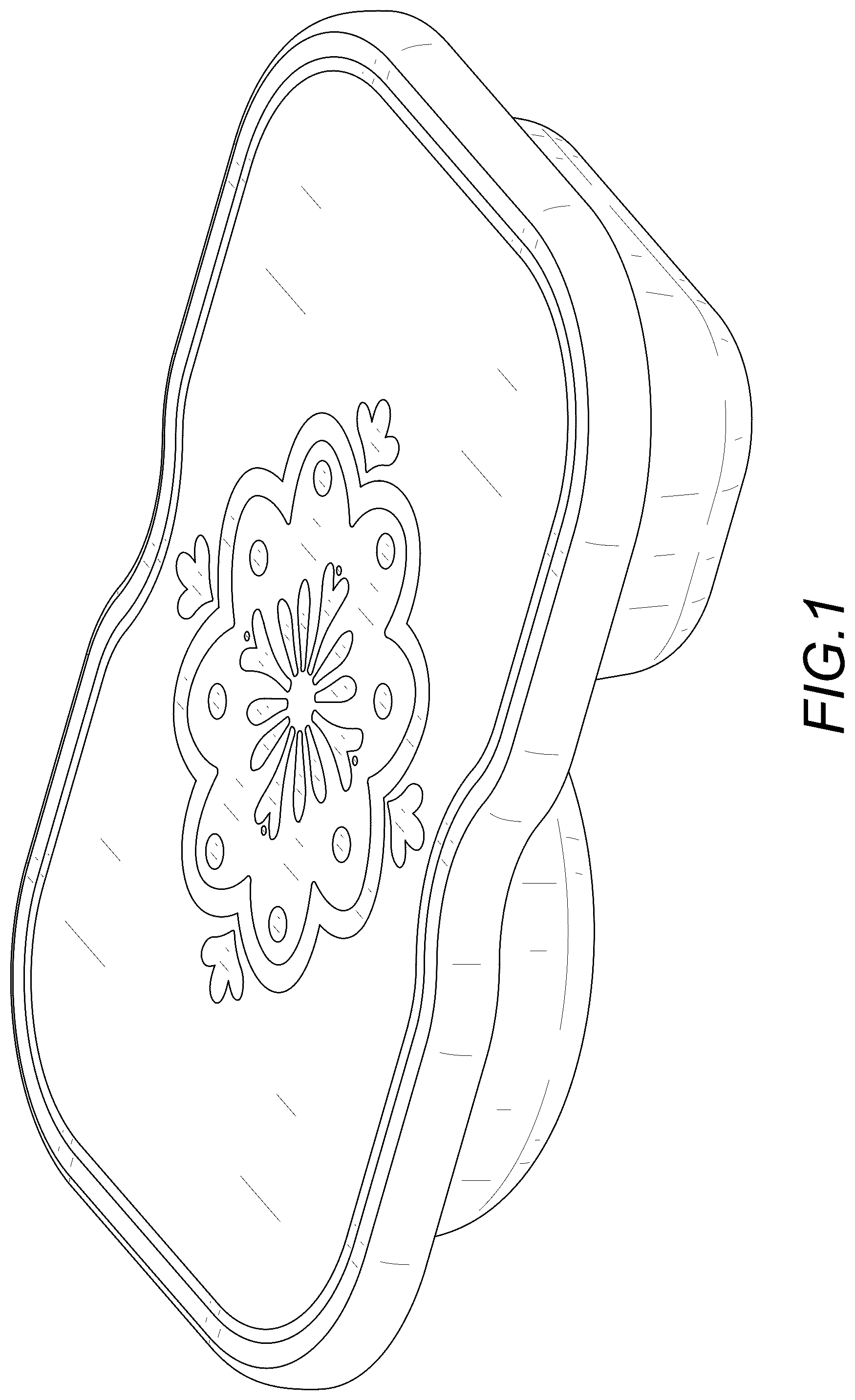 Patent USD1124801 Figure 1 – Food container