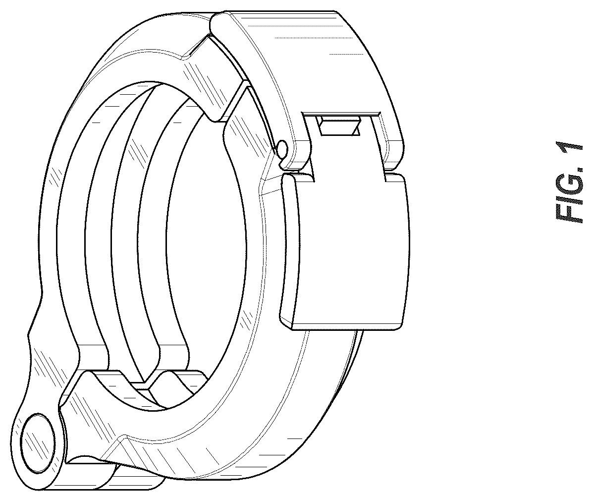Patent USD1124819 Figure 1 – Tri clover clamp