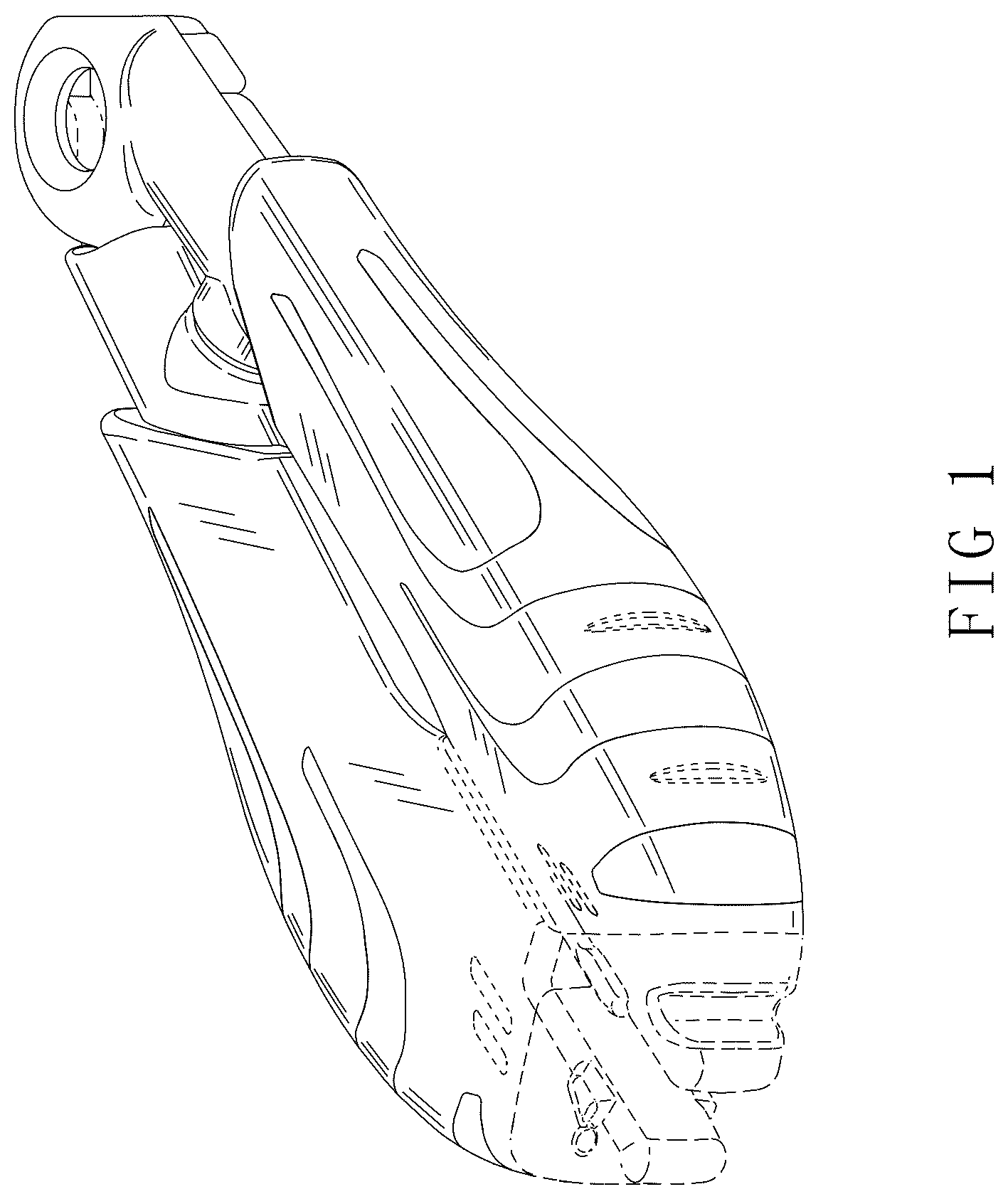 Patent USD1124821 Figure 1 – Handle for scissors
