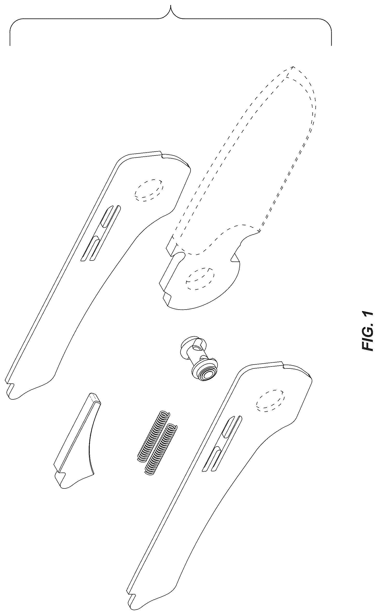 Patent USD1124822 — Folding knife — Figure 1