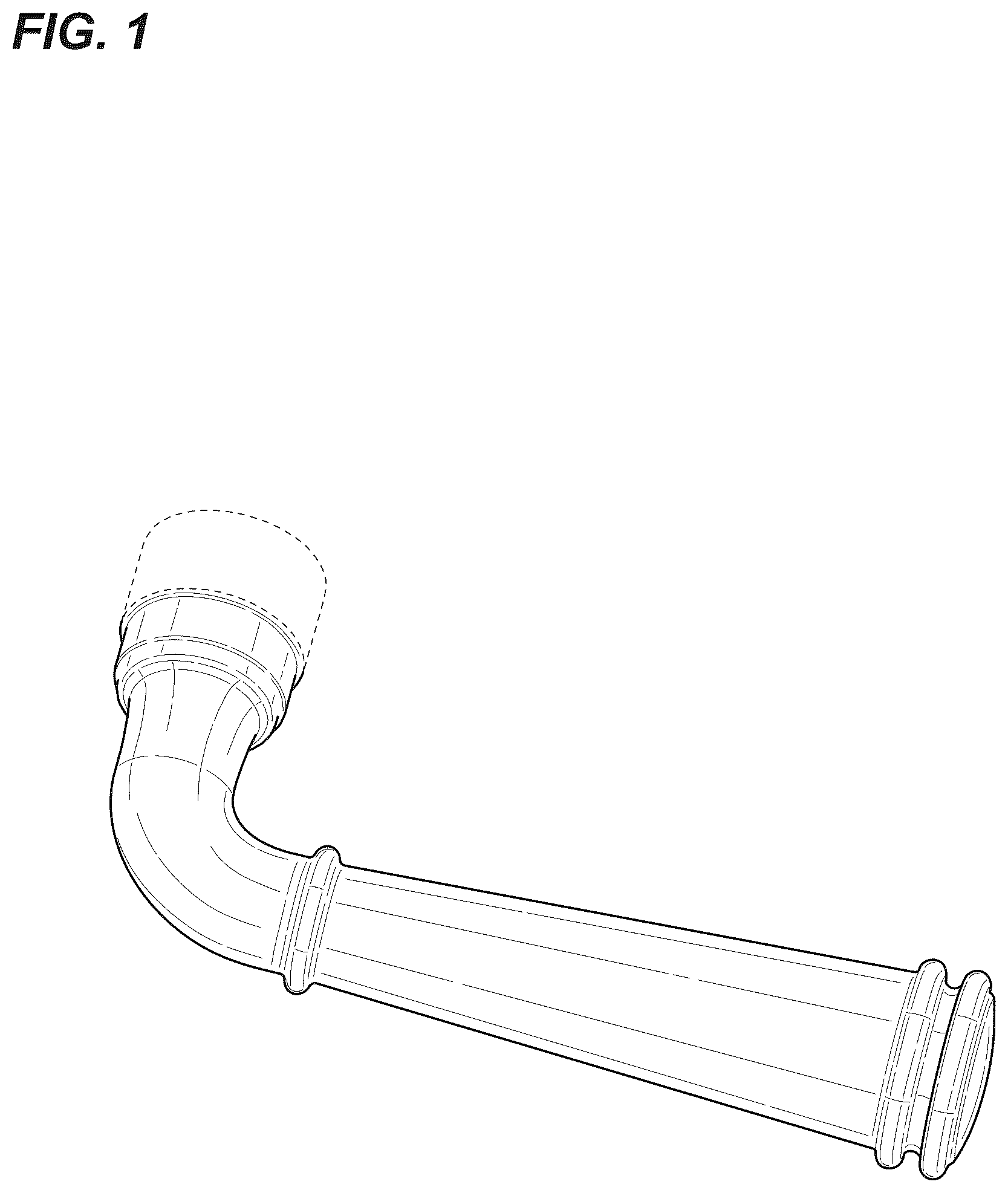 Patent USD1124826 Figure 1 – Lever