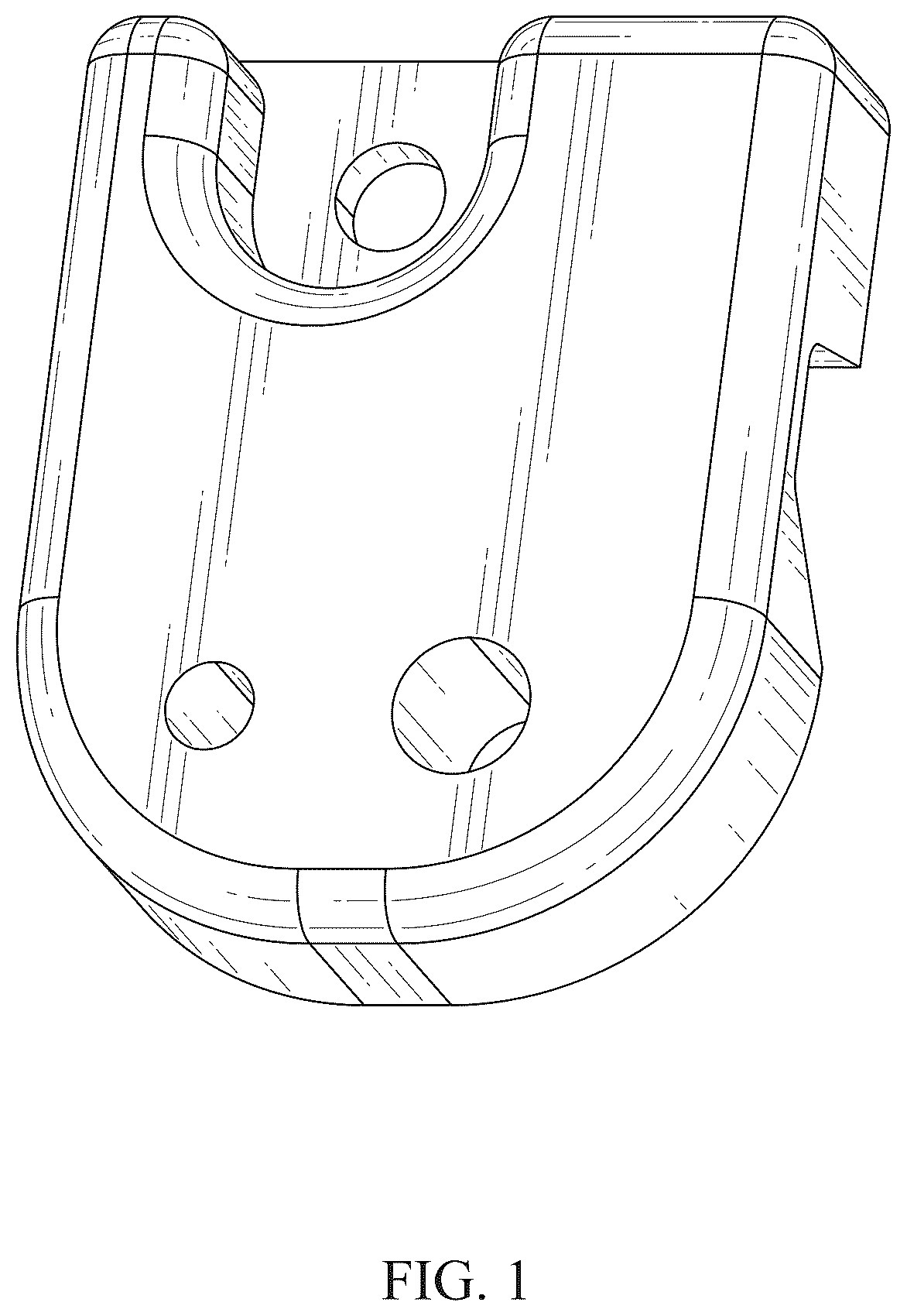 Patent USD1124836 — Cell phone bracket — Figure 1