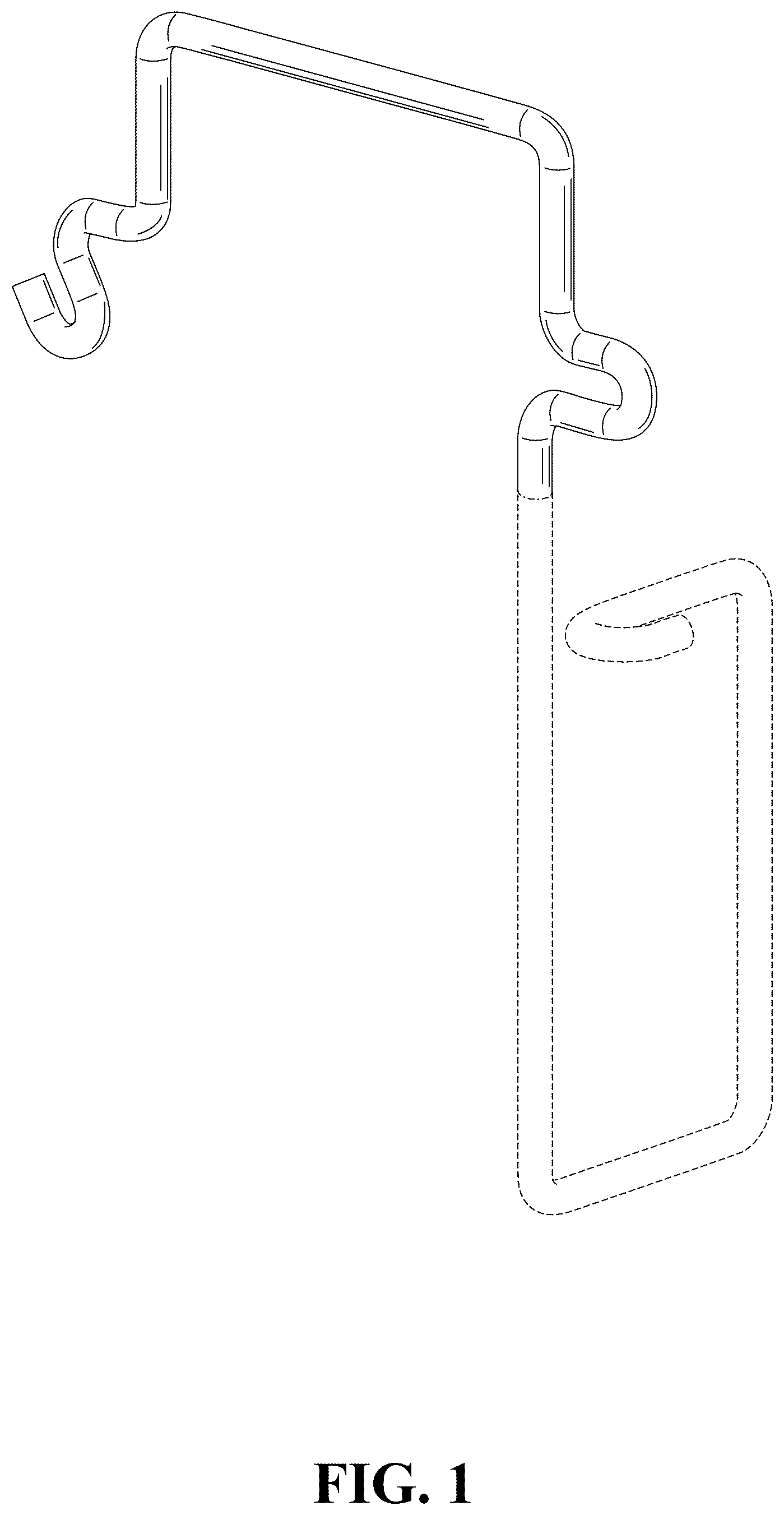 Patent USD1124838 — Cable positioning device — Figure 1