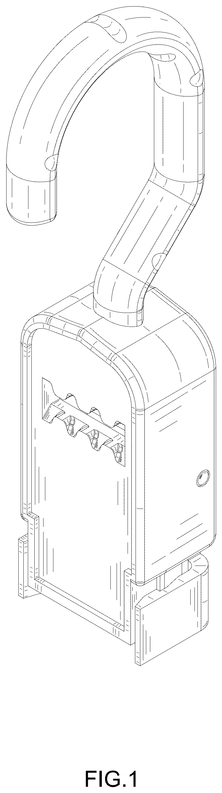 Patent USD1124844 Figure 1 – Hook for adjust bungee cords