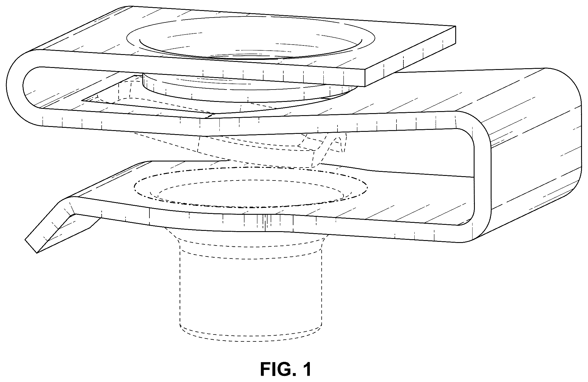 Patent USD1124850 Figure 1 – Fastener