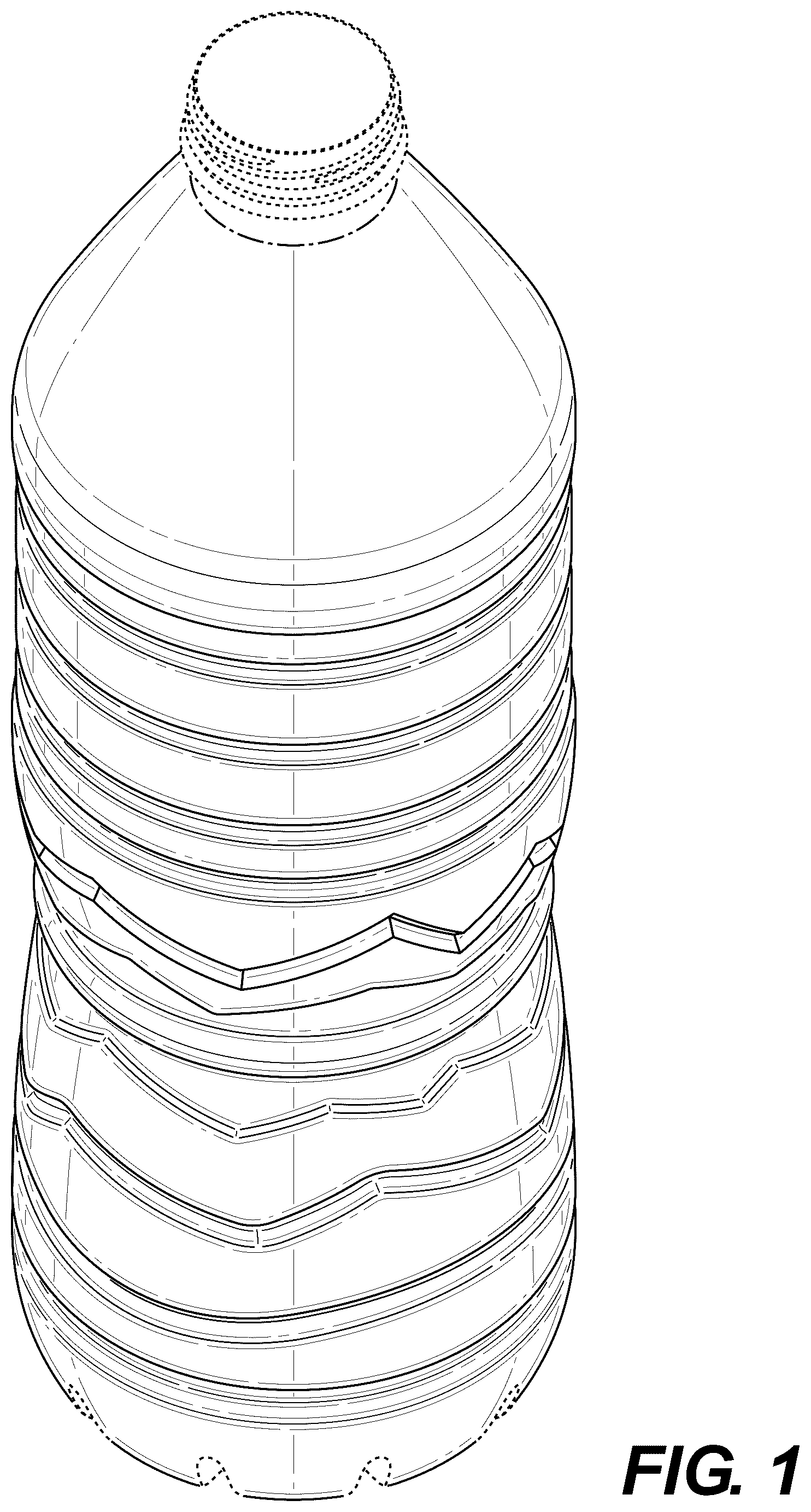 Patent USD1124885 — Bottle — Figure 1