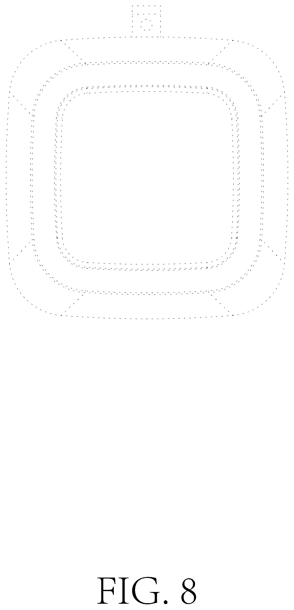 Patent USD1124892 Figure 8 – Lotion bottle