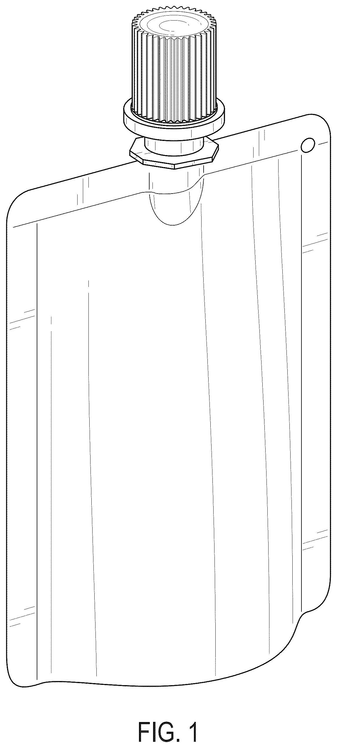 Patent USD1124895 Figure 1 – Pouch