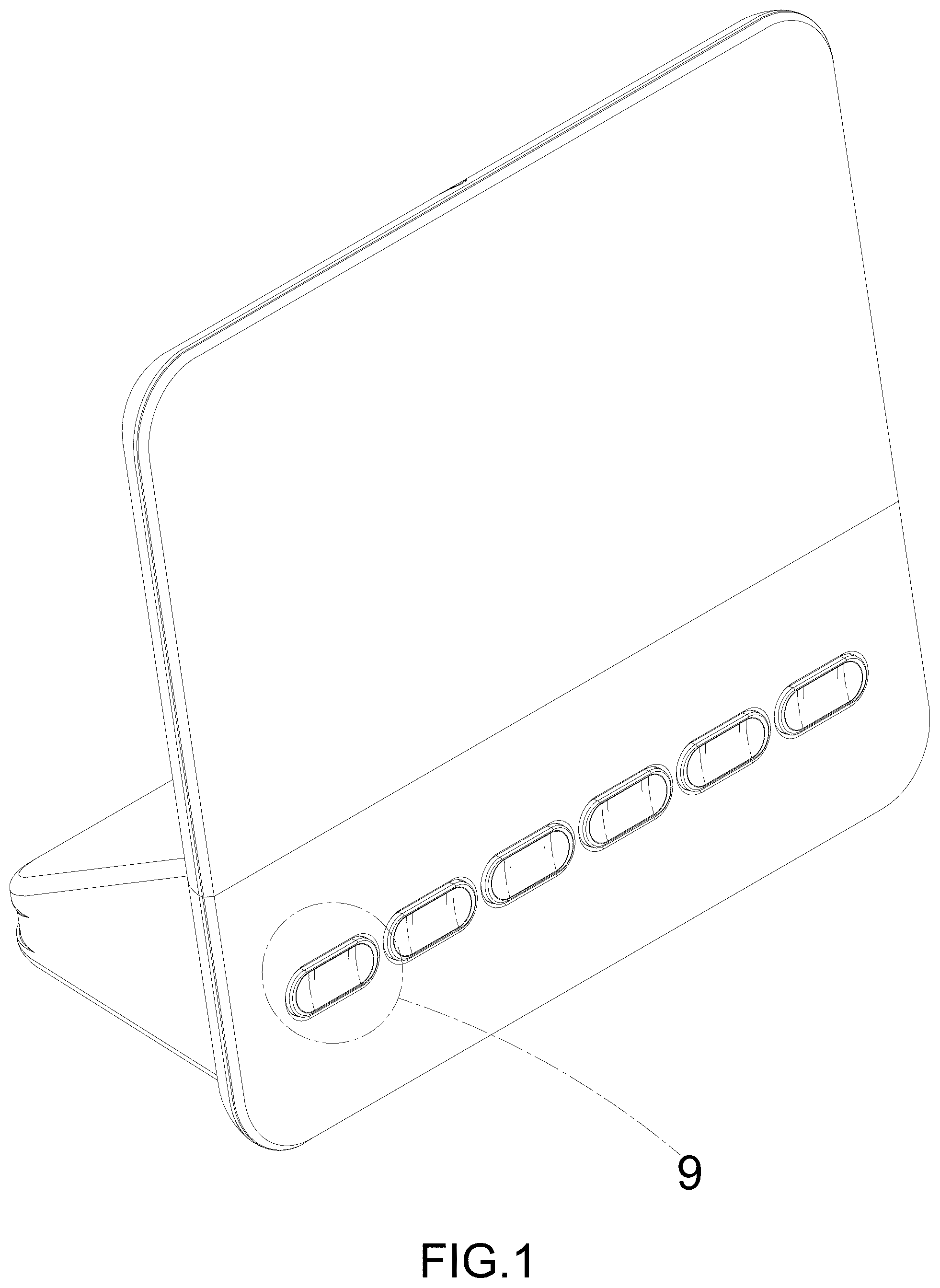 Patent USD1124900 — Alarm clock — Figure 1