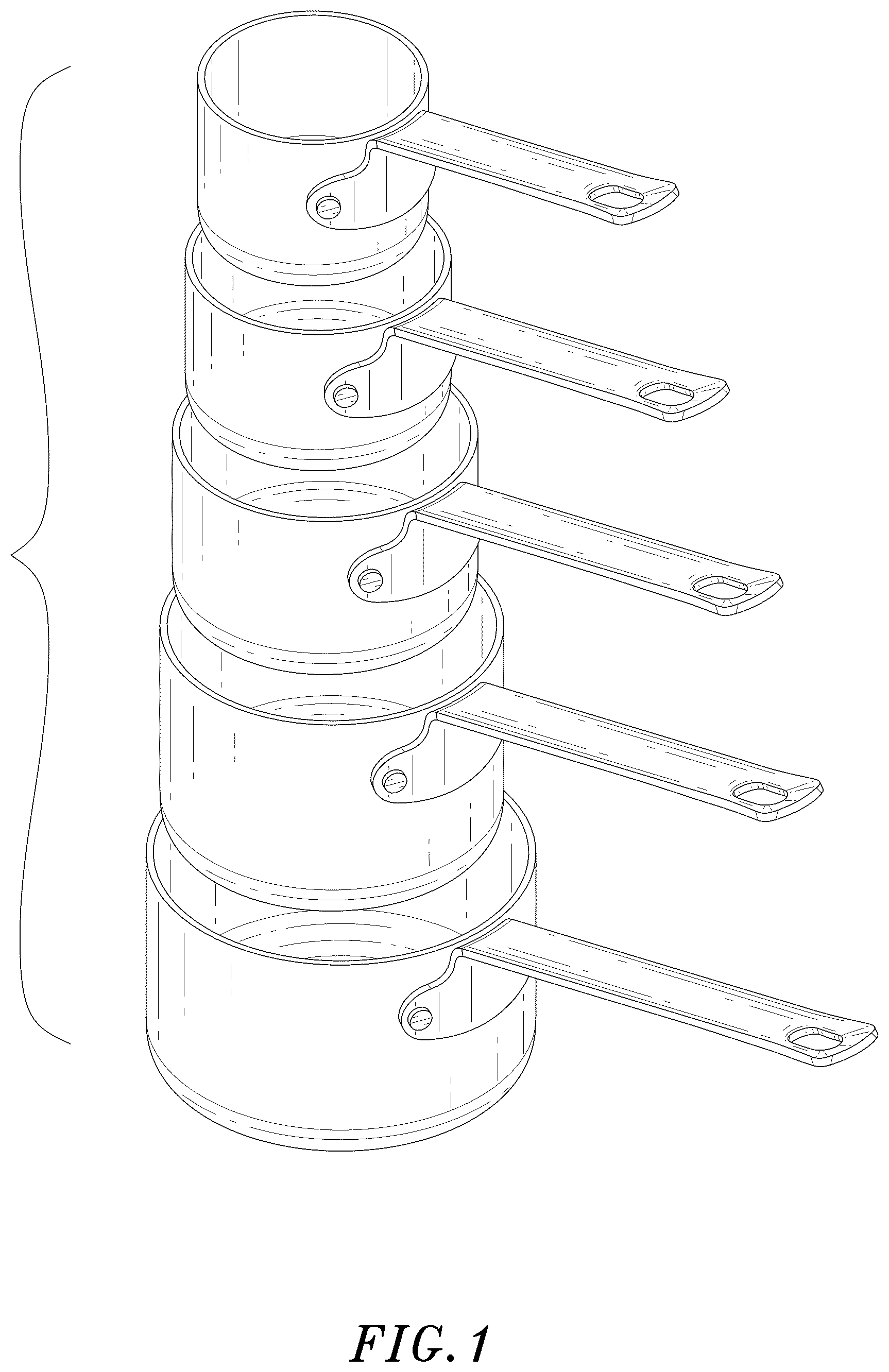 Patent USD1124905 — Set of measuring cups — Figure 1