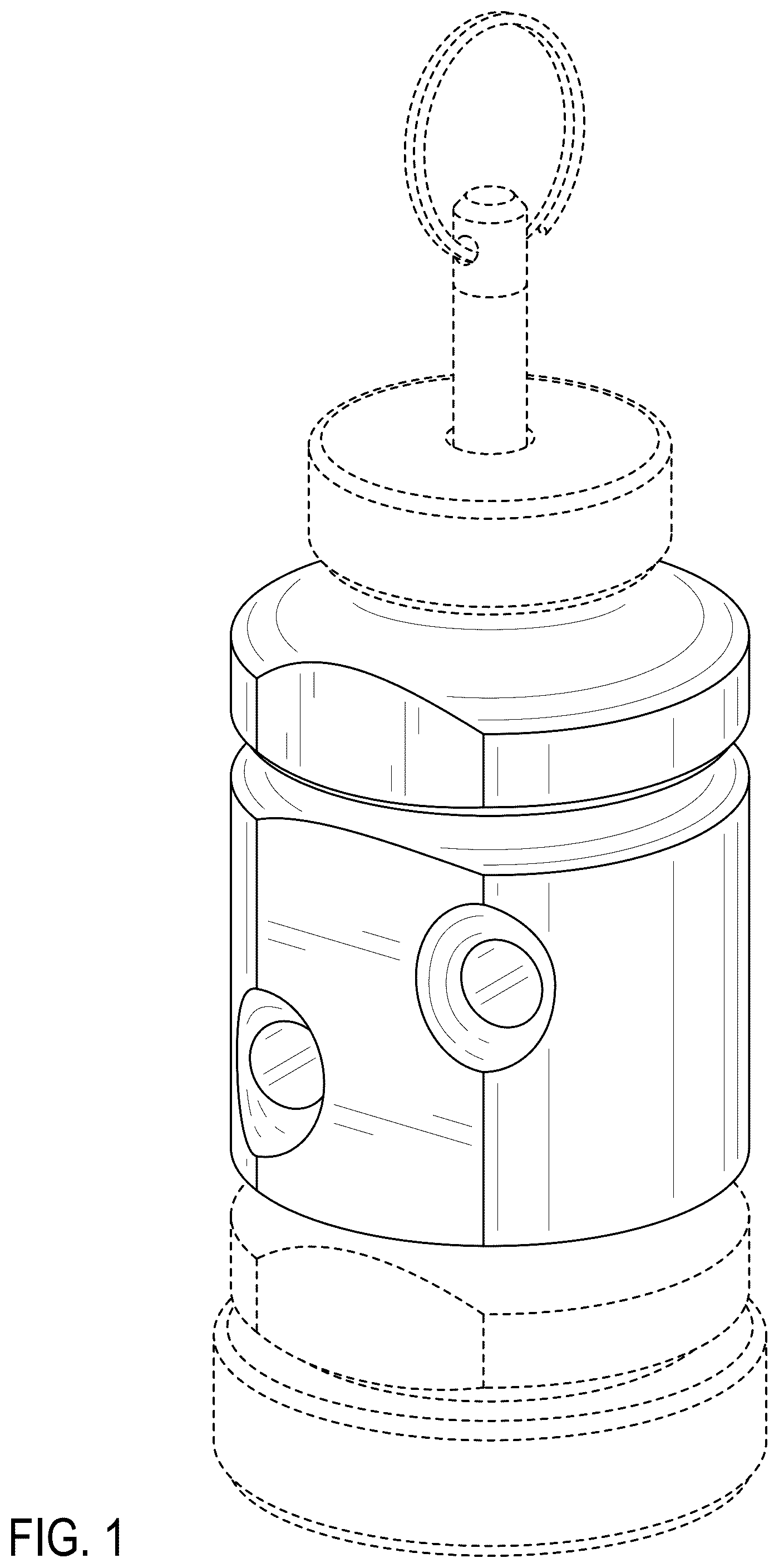 Patent USD1124925 — Trip alarm body — Figure 1