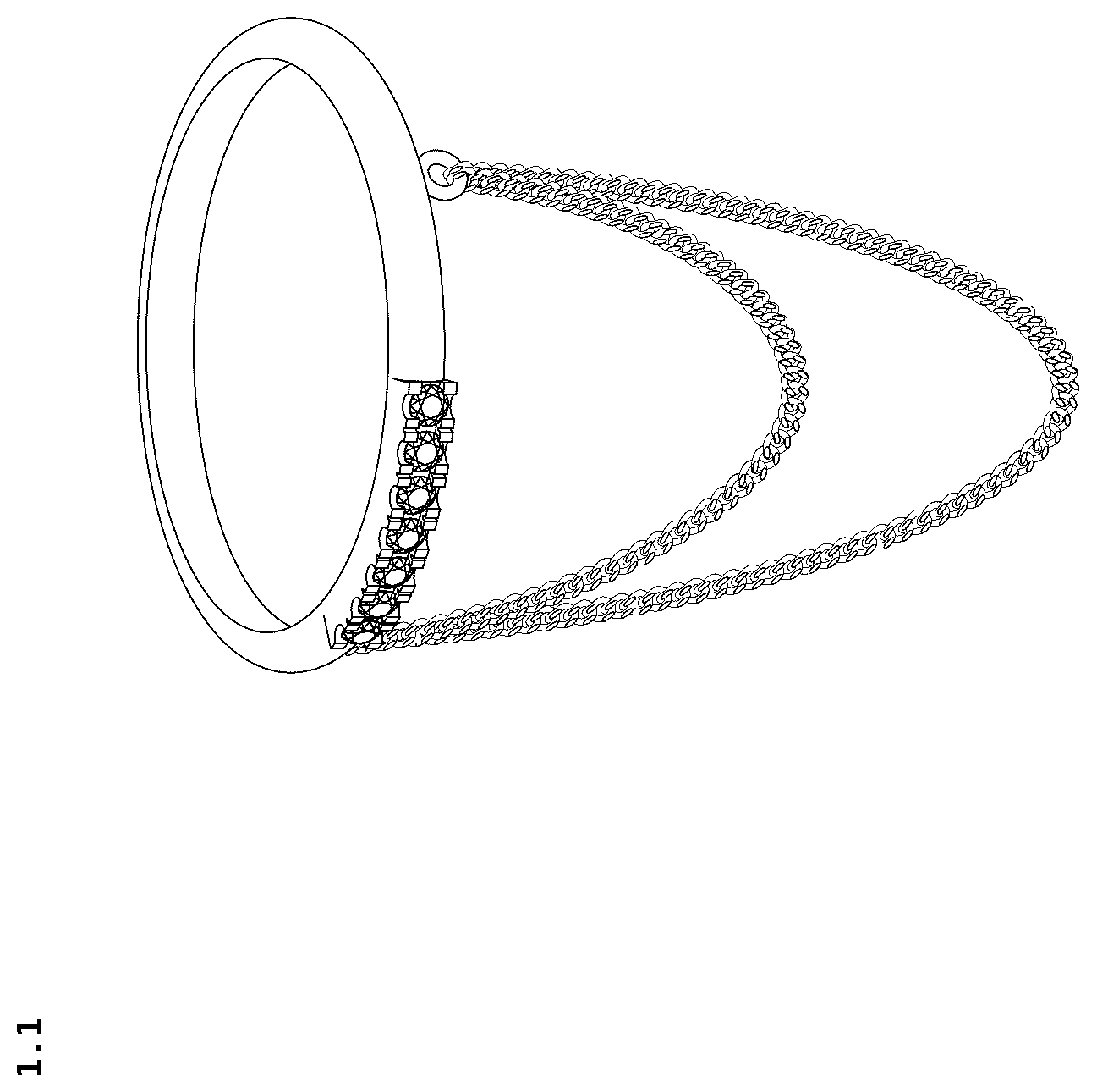 Patent USD1124941 — Finger ring — Figure 1