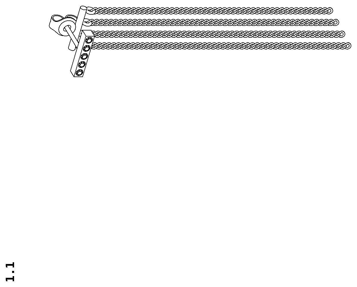 Patent USD1124944 — Earring — Figure 1