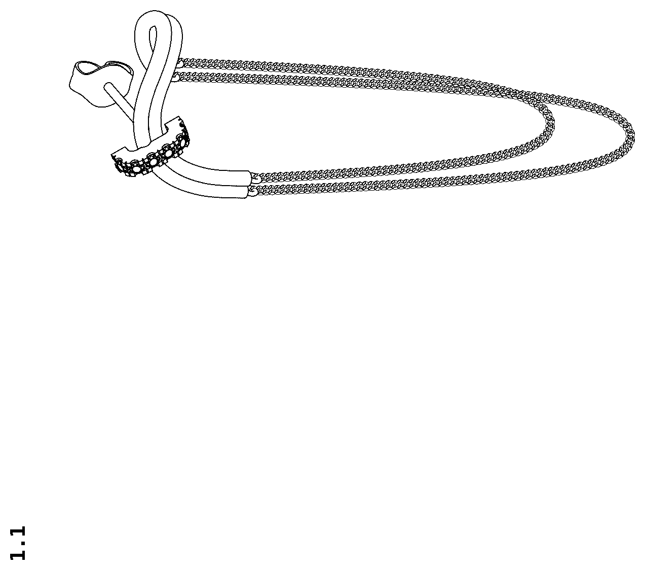Patent USD1124945 — Earring — Figure 1