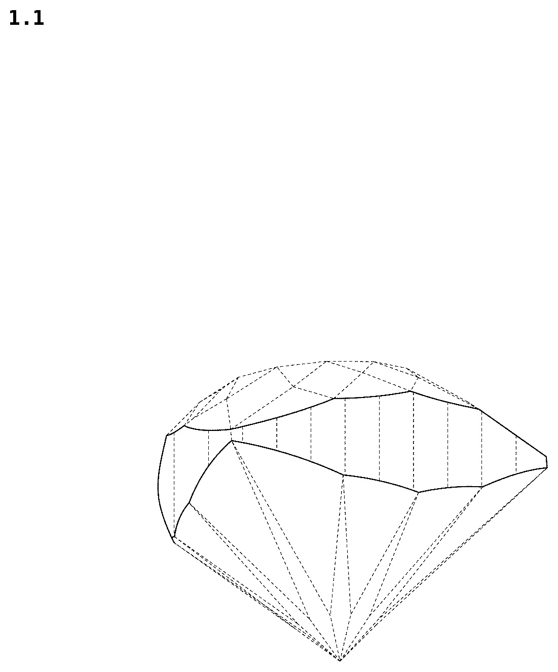 Patent USD1124947 — Precious stone — Figure 1