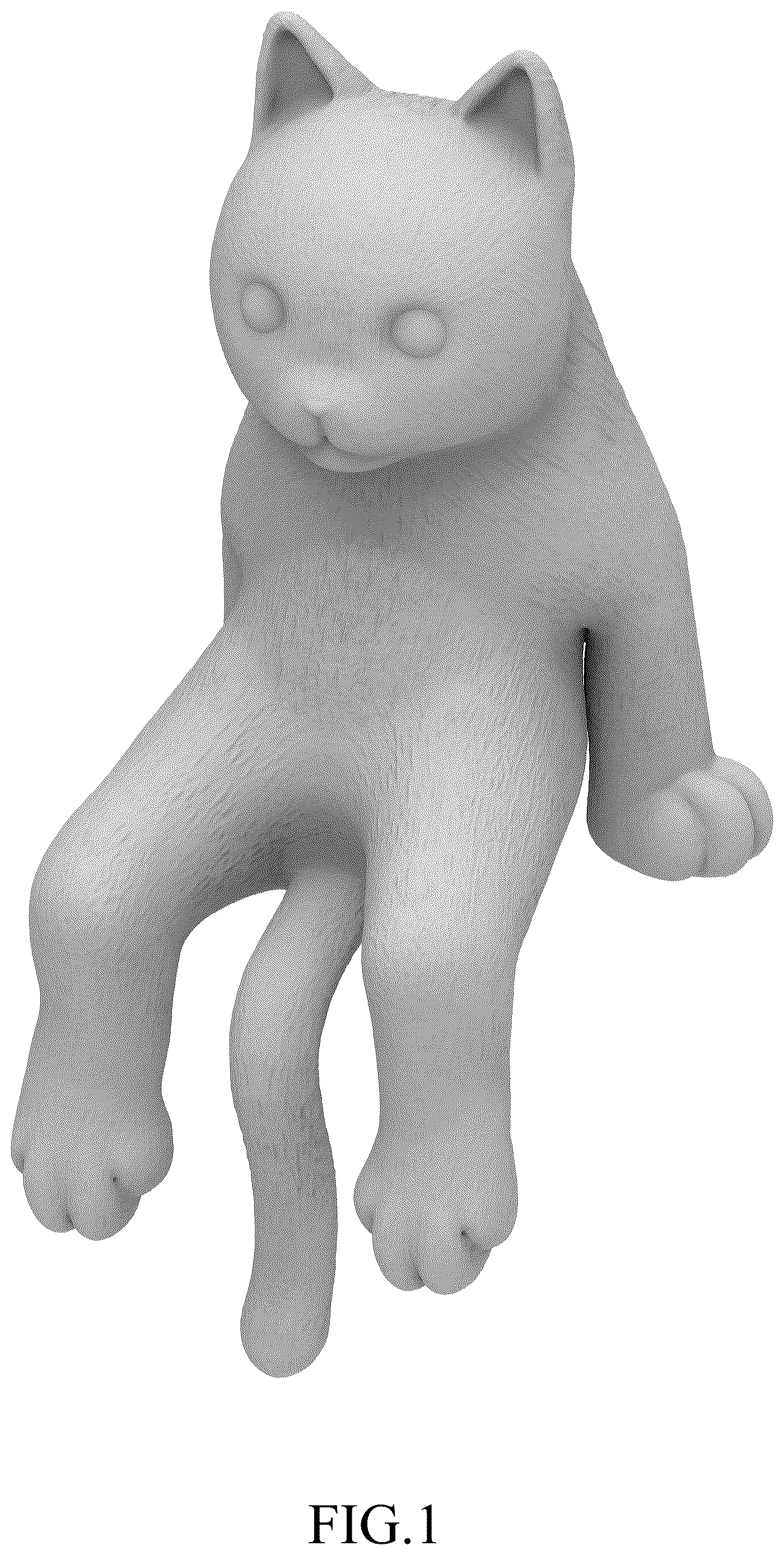 Patent USD1124950 — Cat figurine — Figure 1