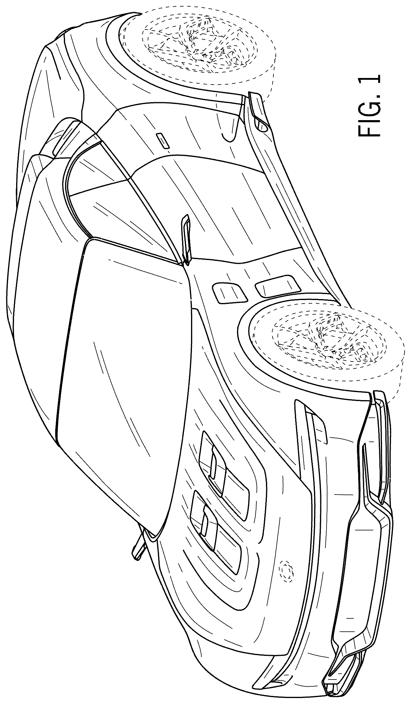 Patent USD1124961 — Automotive vehicle — Figure 1