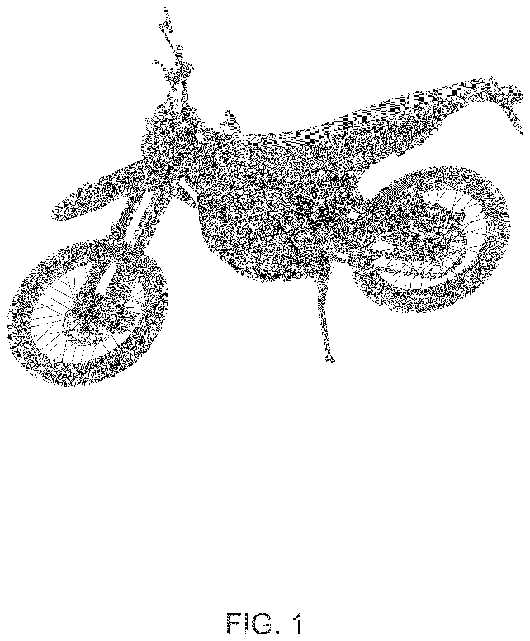 Patent USD1124964 — Electric motorcycle — Figure 1